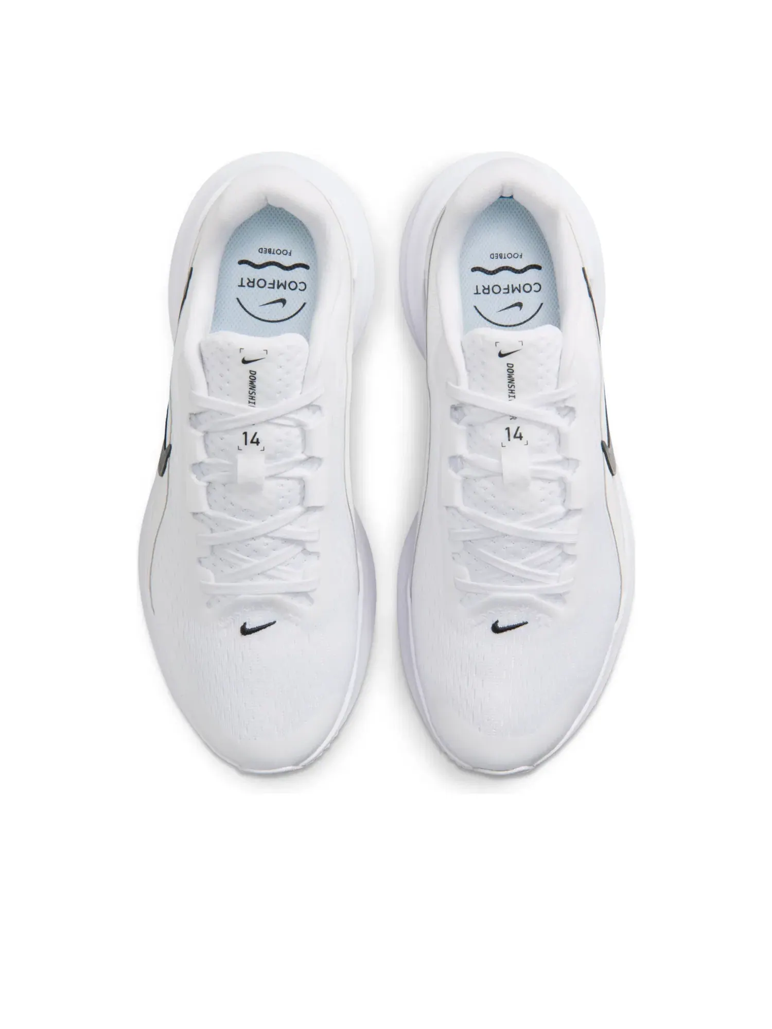 Кроссовки Nike Dowshifter 14 'White Black' IB1899-101 — изображение 3 из 6, белый
