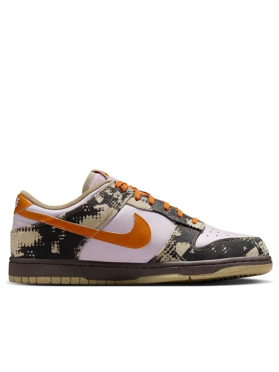 Кроссовки Nike Dunk Low Retro LTD 'Punk Rock Digital Camo' — изображение 2 из 6, фиолетовый