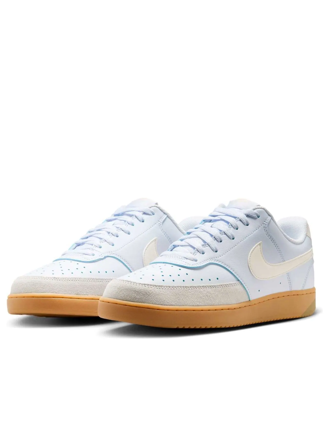 Кроссовки Nike Court Vision Low 'Football Grey Gum Pale Ivory' — изображение 3 из 6, синий