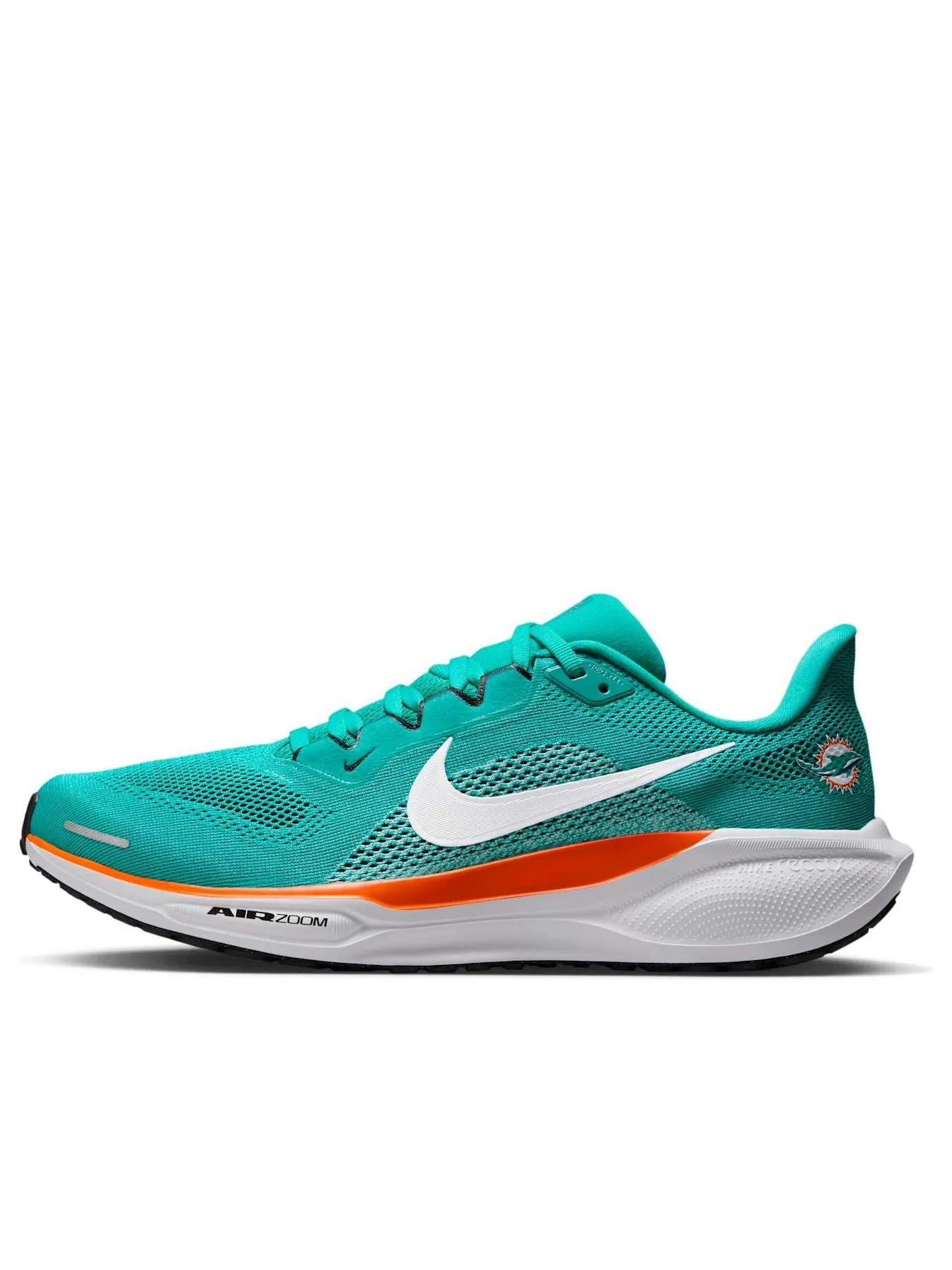 Кроссовки Nike x NFL Pegasus 41 'Miami Dolphins' — изображение 1 из 6, зеленый/черный/оранжевый