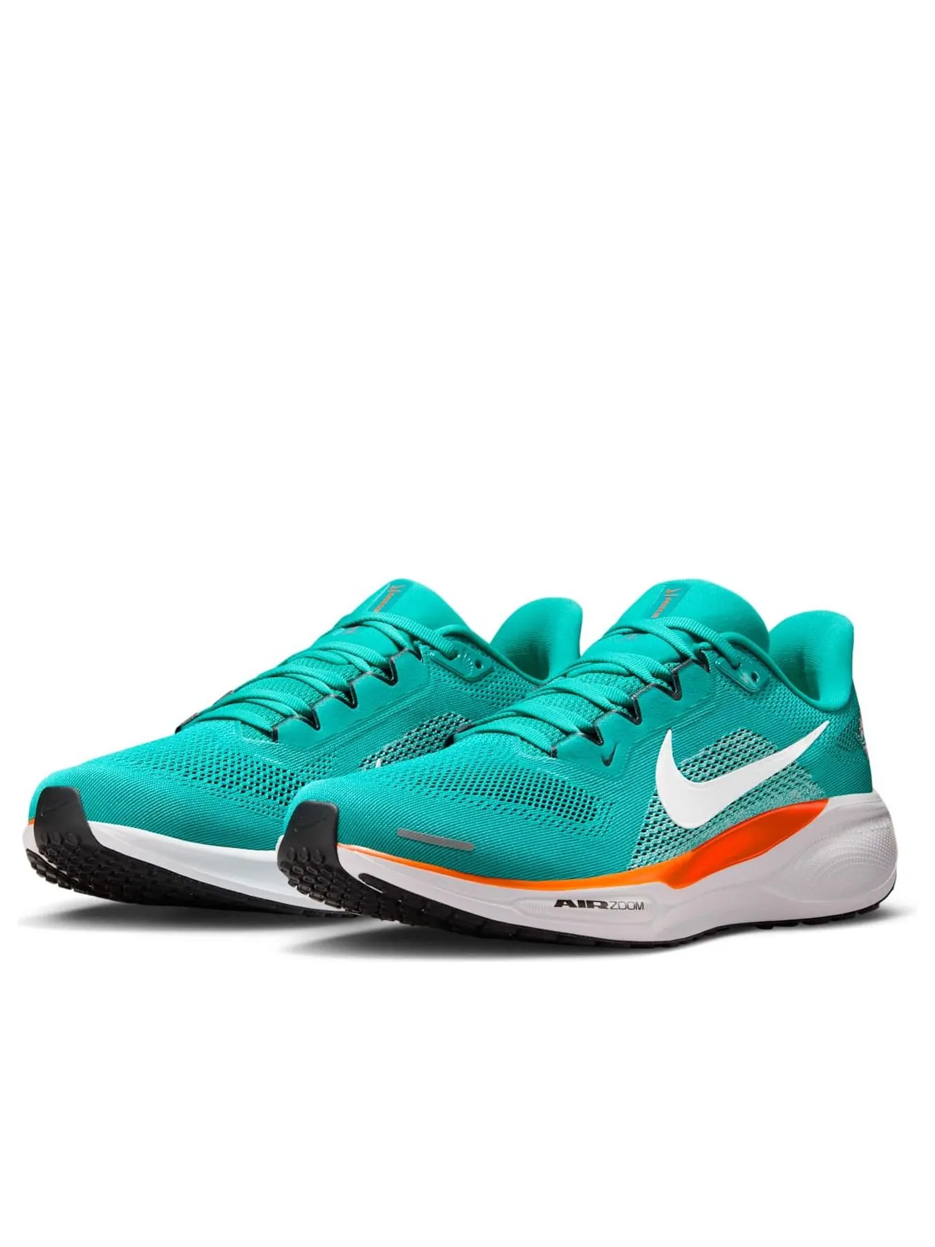 Кроссовки Nike x NFL Pegasus 41 'Miami Dolphins' — изображение 4 из 6, зеленый/черный/оранжевый