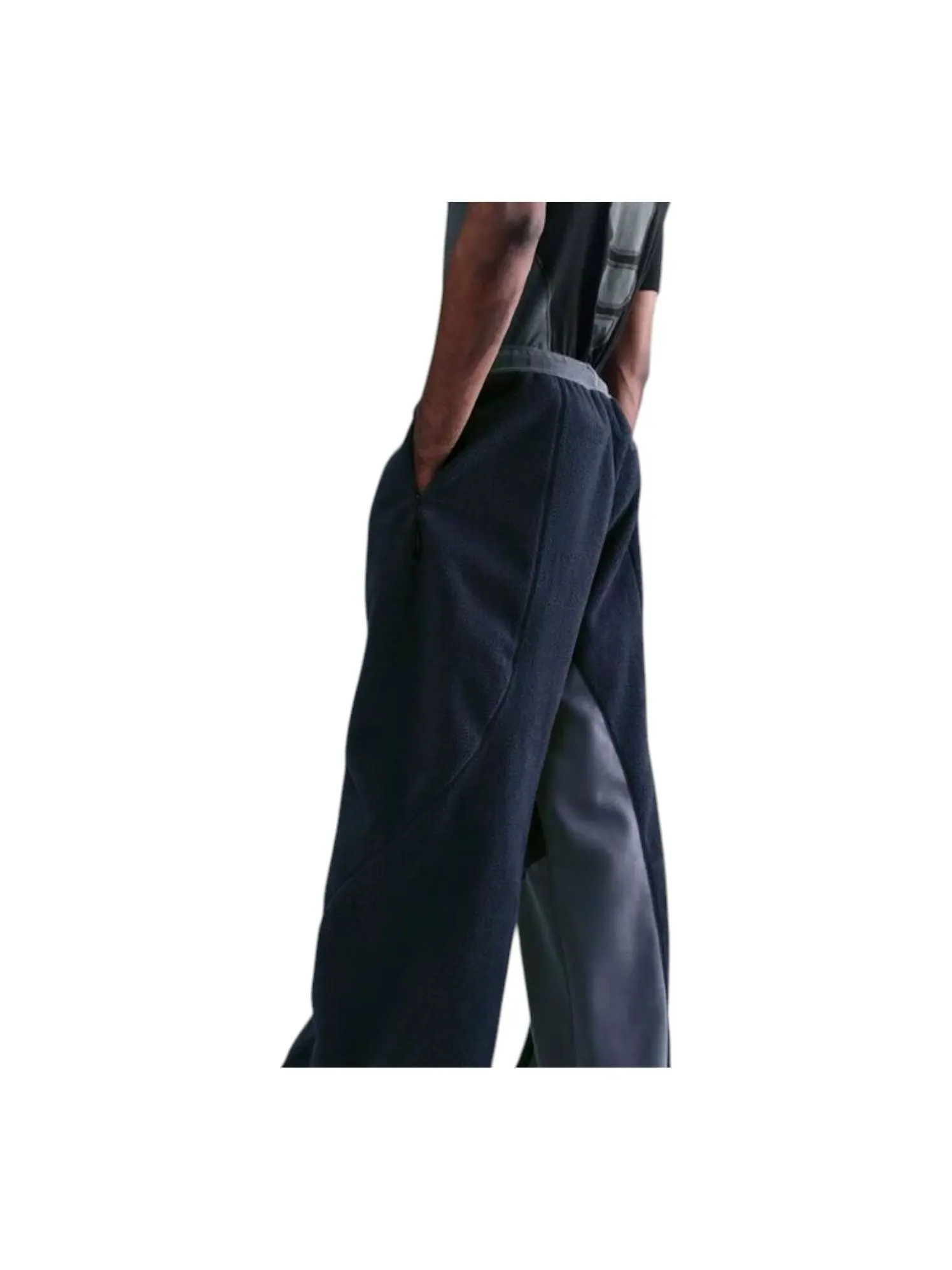 Брюки Nike Tech Boreas Knit Open-Hem Trousers 'Thunder Blue Obsidian Black' — изображение 2 из 3, синий//черный