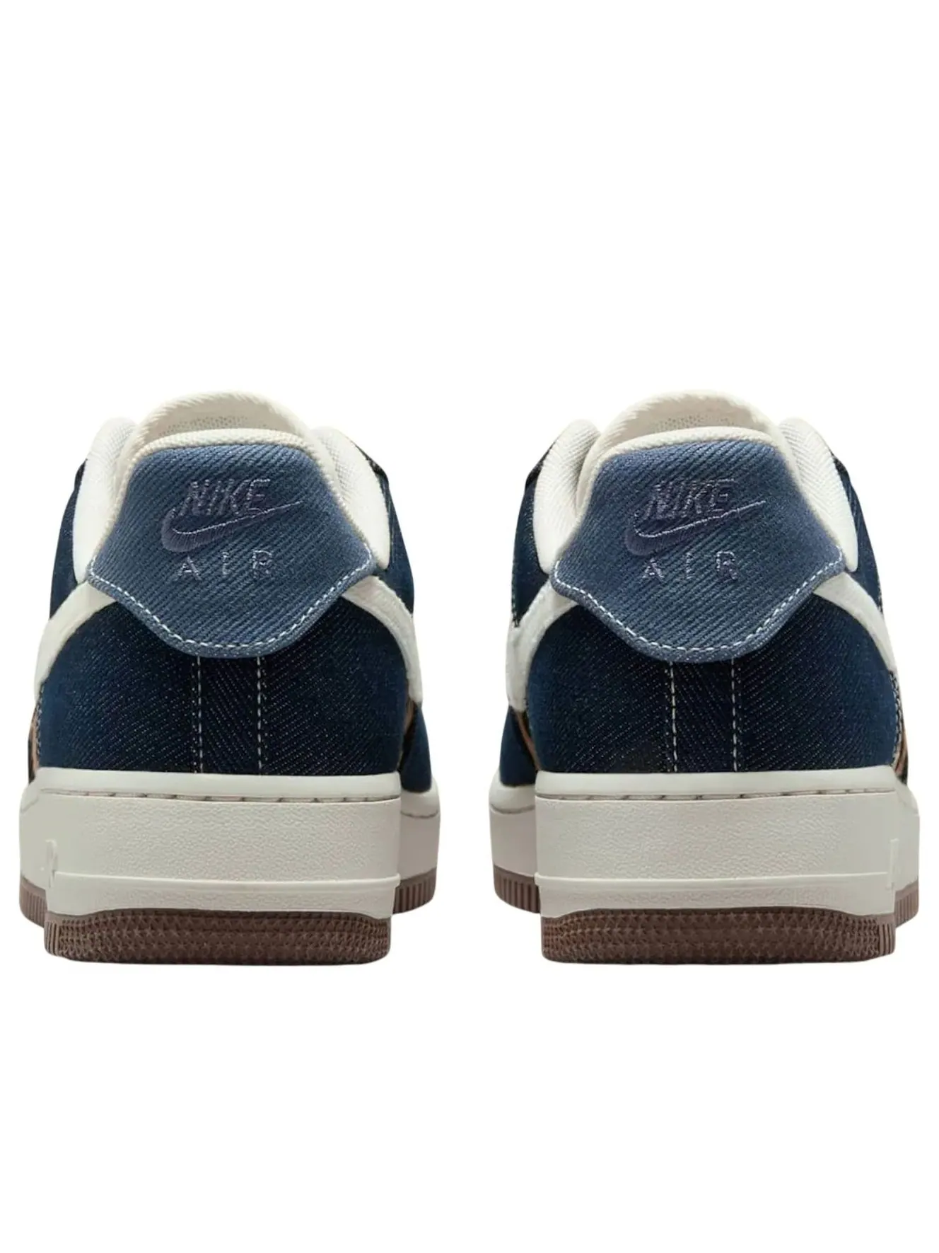 (WMNS) Nike Air Force 1 Low 'Cheetah Blue Denim' — изображение 3 из 5, синий//коричневый