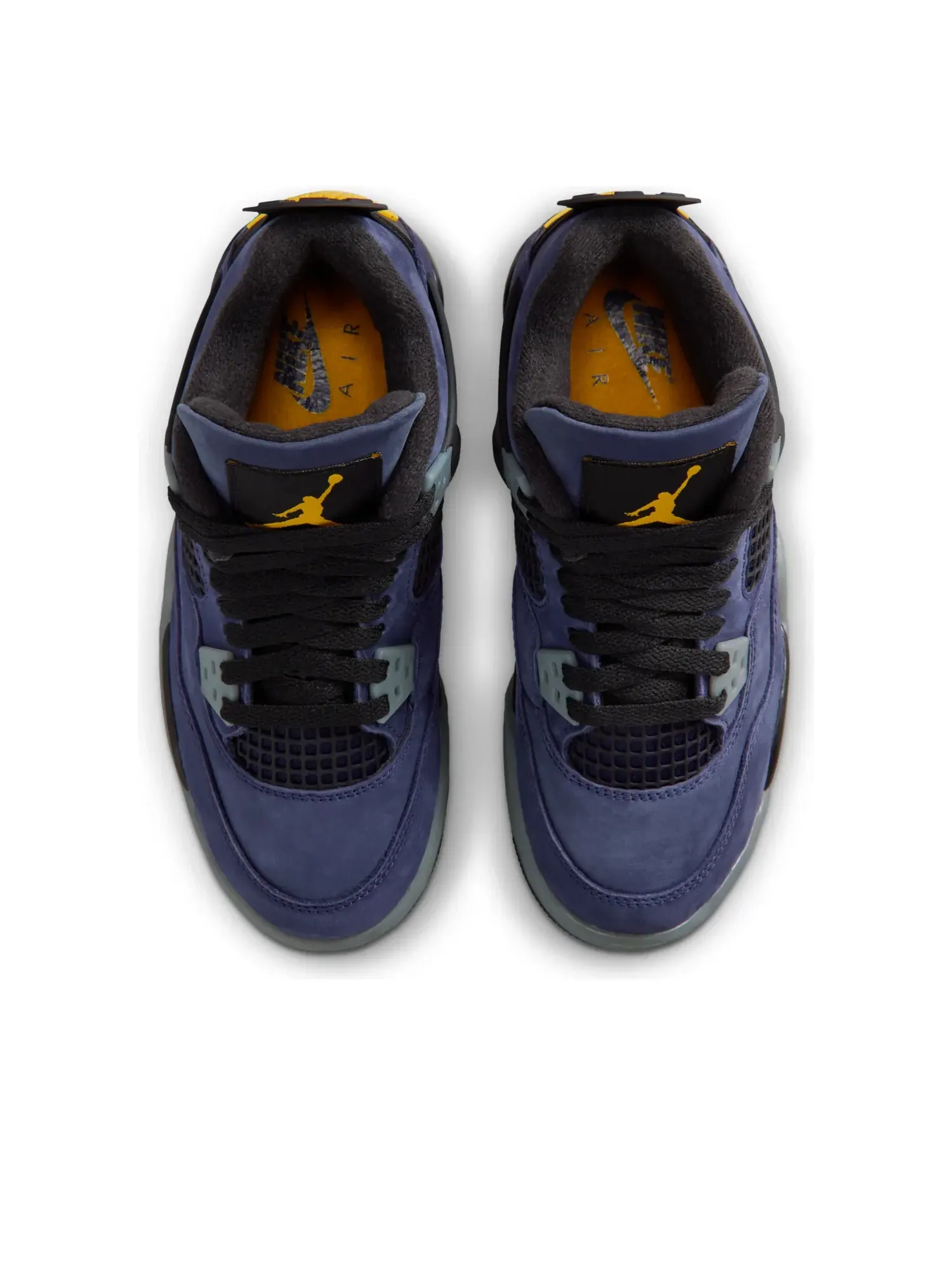 Кроссовки (GS) Air Jordan 4 Retro 'Lakers' — изображение 2 из 7, фиолетовый