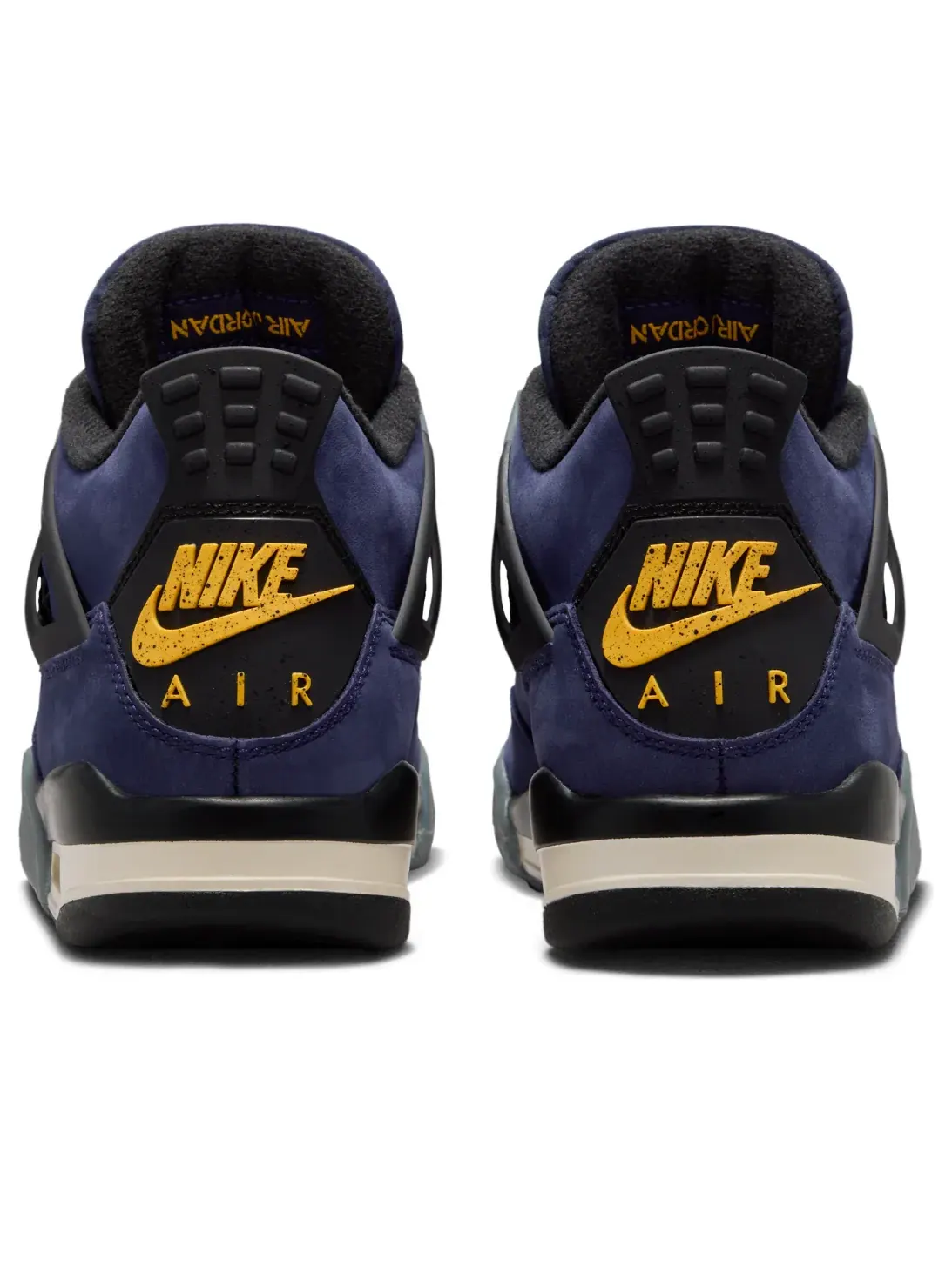 Кроссовки (GS) Air Jordan 4 Retro 'Lakers' — изображение 3 из 7, фиолетовый
