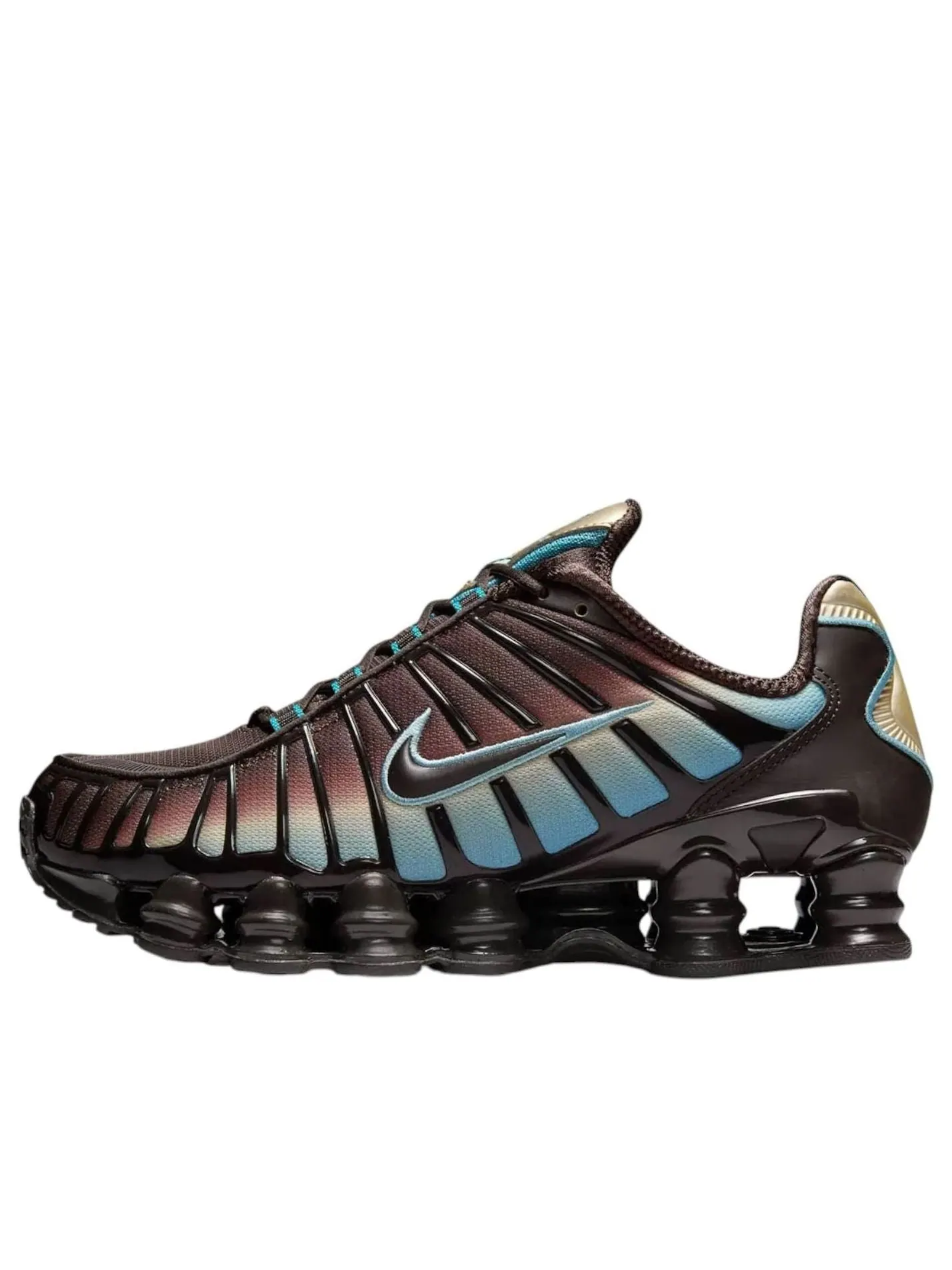 (WMNS) Nike Shox TL 'Velvet Brown Denim Turquoise' — изображение 1 из 5