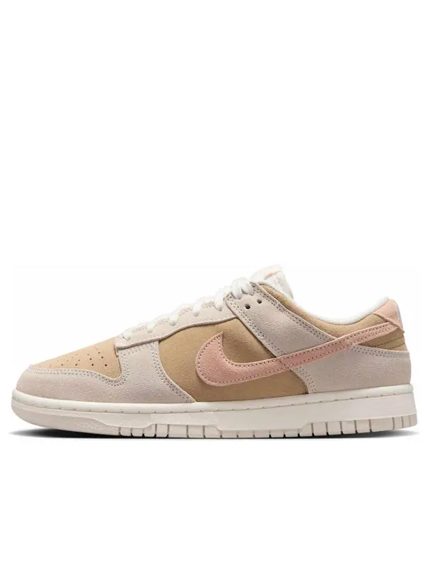 Кроссовки dunk low suede Nike — изображение 1 из 4, бежевый