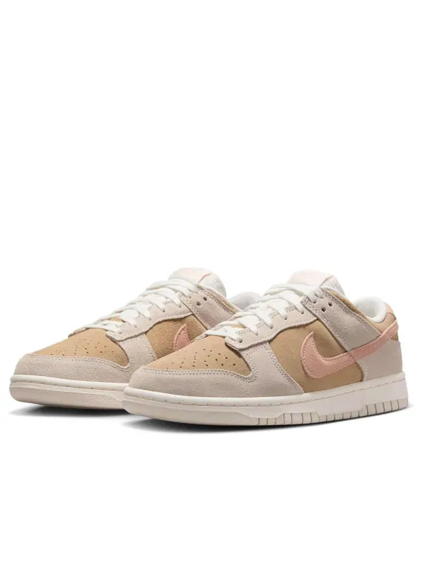 Кроссовки dunk low suede Nike — изображение 3 из 4, бежевый