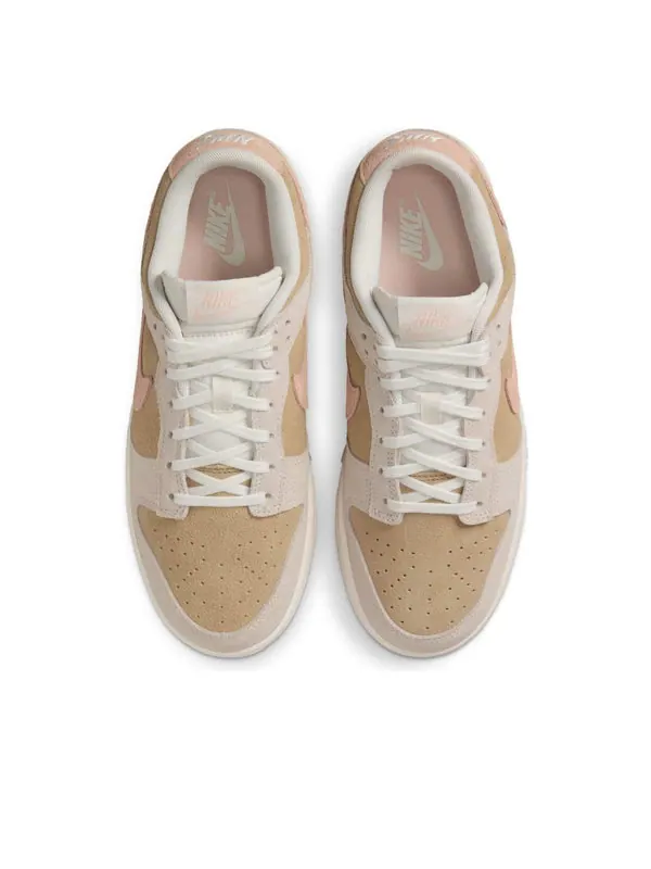 Кроссовки dunk low suede Nike — изображение 4 из 4, бежевый