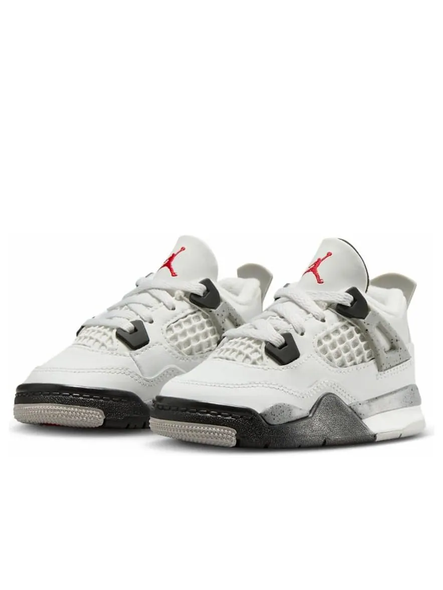 Кроссовки (TD) Air Jordan 4 Retro OG 'White Cement' 2025 — изображение 3 из 6, белый