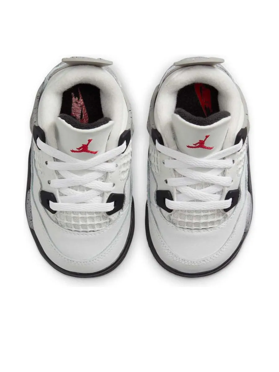 Кроссовки (TD) Air Jordan 4 Retro OG 'White Cement' 2025 — изображение 4 из 6, белый