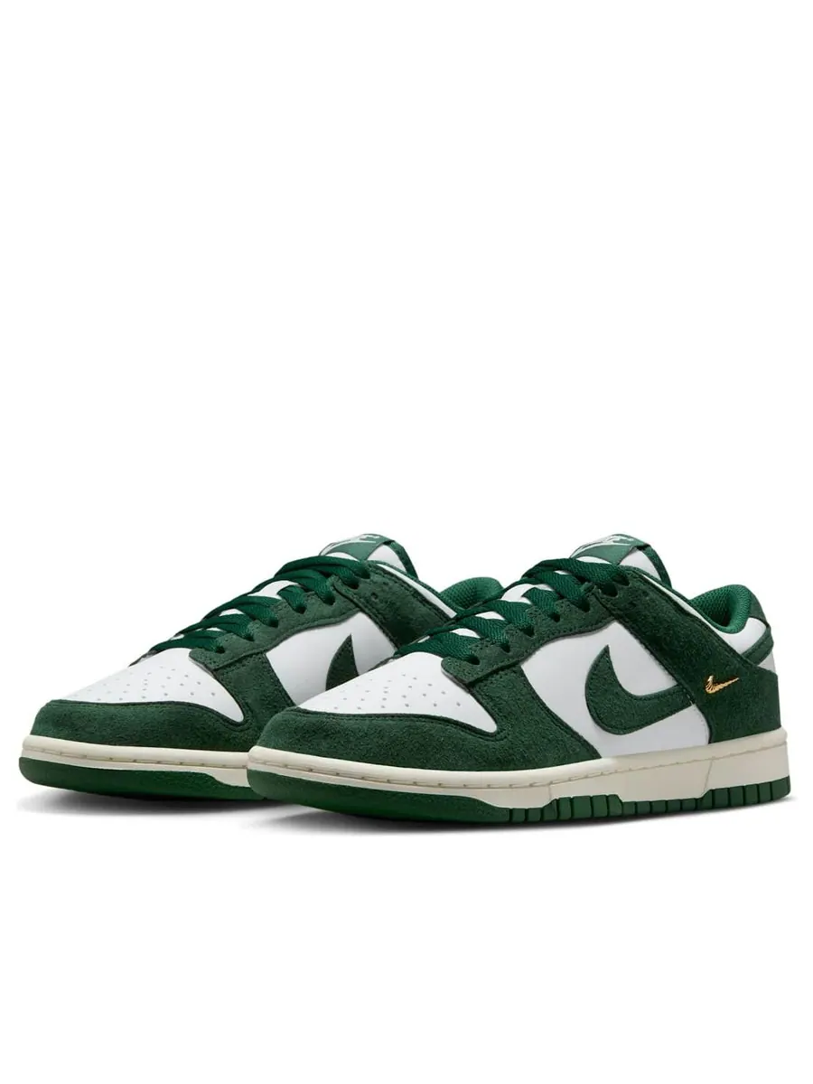 Кроссовки (WMNS) Nike Dunk Low 'Gorge Green Gold Mini Swoosh' — изображение 3 из 6, зеленый