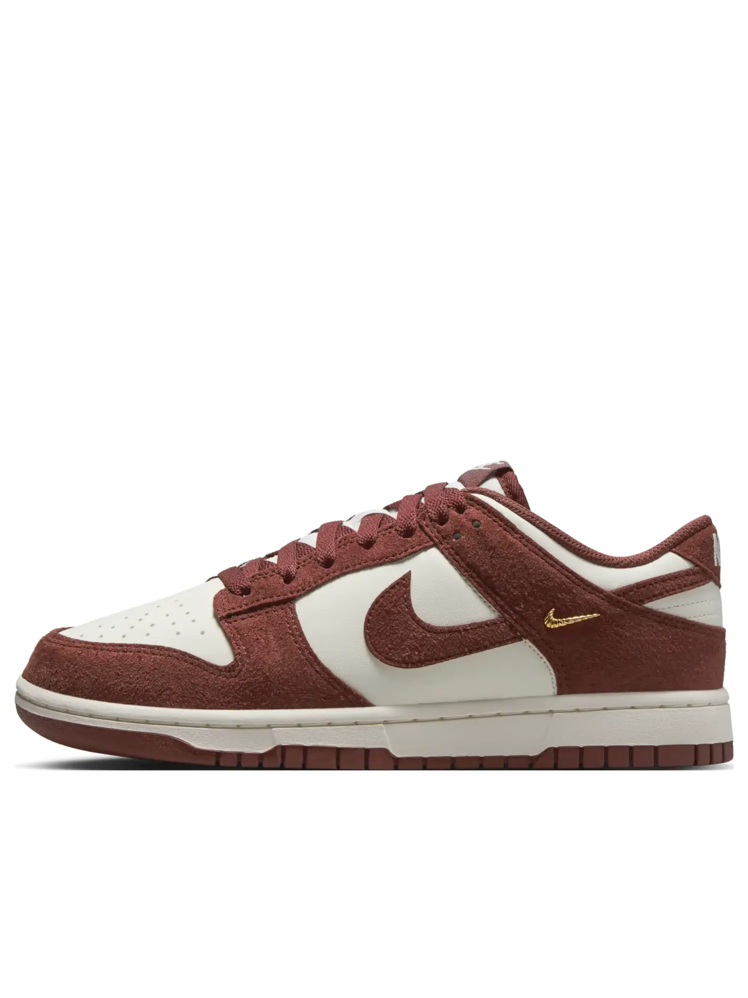 Кроссовки (WMNS) Nike Dunk Low 'Sail Red Sepia' — изображение 1 из 6, бордовый