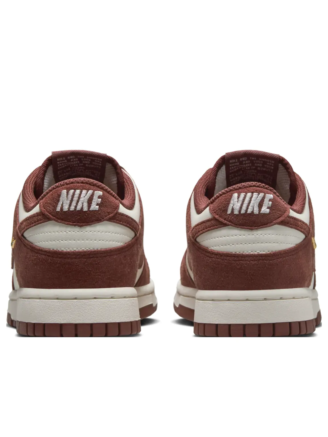 Кроссовки (WMNS) Nike Dunk Low 'Sail Red Sepia' — изображение 3 из 6, бордовый