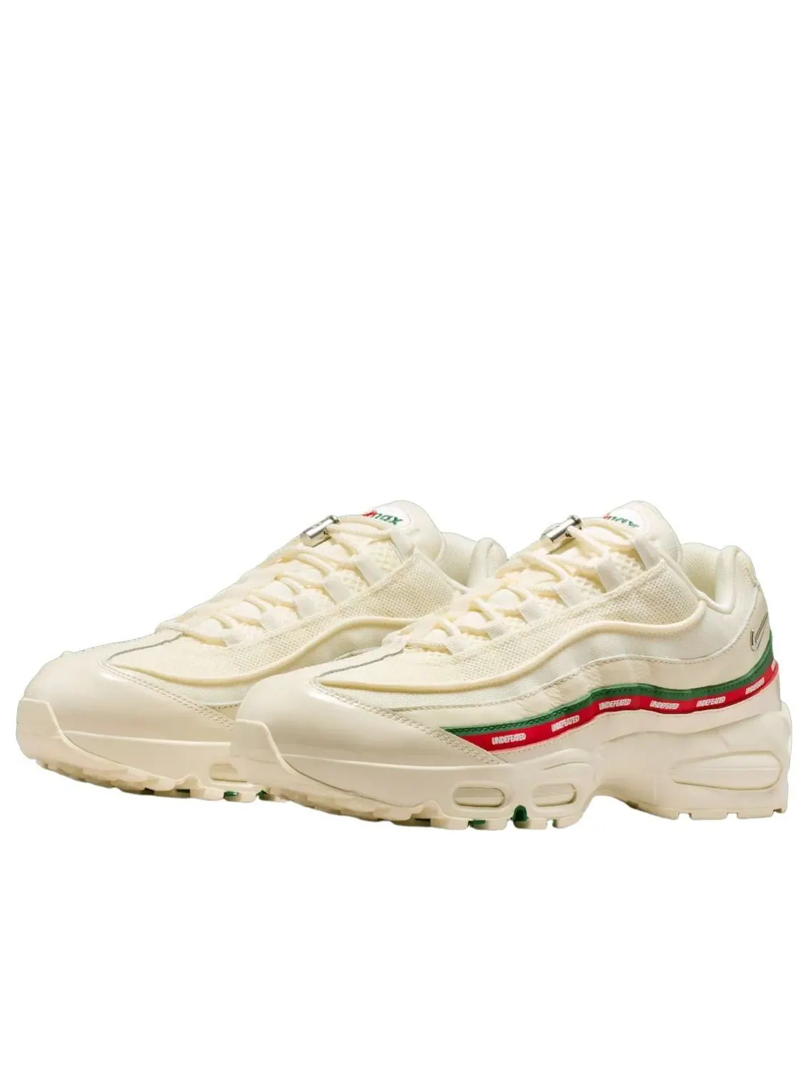 Кроссовки Nike x Undefeated Air Max 95 'Sail Green Red' — изображение 2 из 5