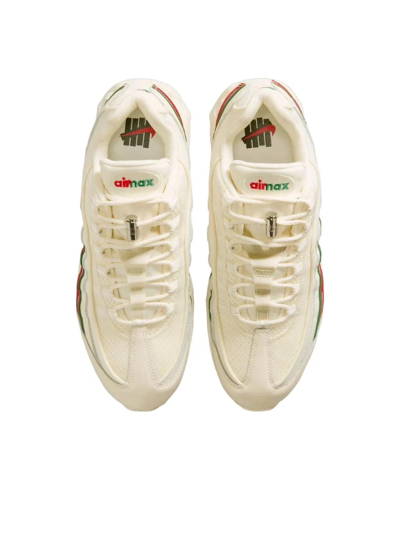Кроссовки Nike x Undefeated Air Max 95 'Sail Green Red' — изображение 3 из 5