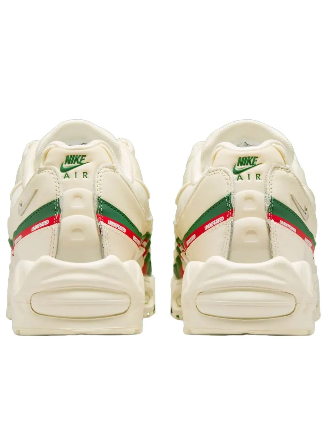 Кроссовки Nike x Undefeated Air Max 95 'Sail Green Red' — изображение 4 из 5