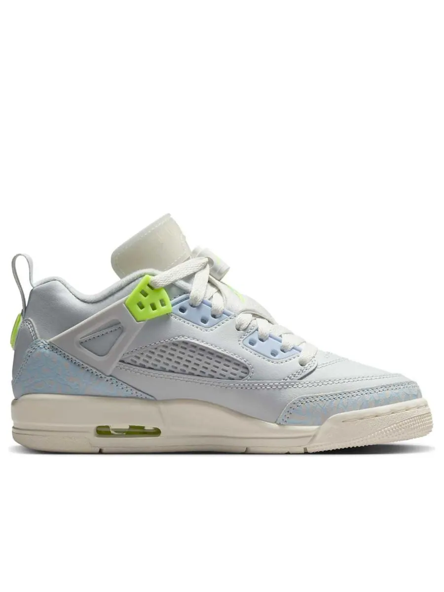 Кроссовки (GS) Air Jordan Spizike Low 'Photon Dust Volt' — изображение 2 из 6, серый