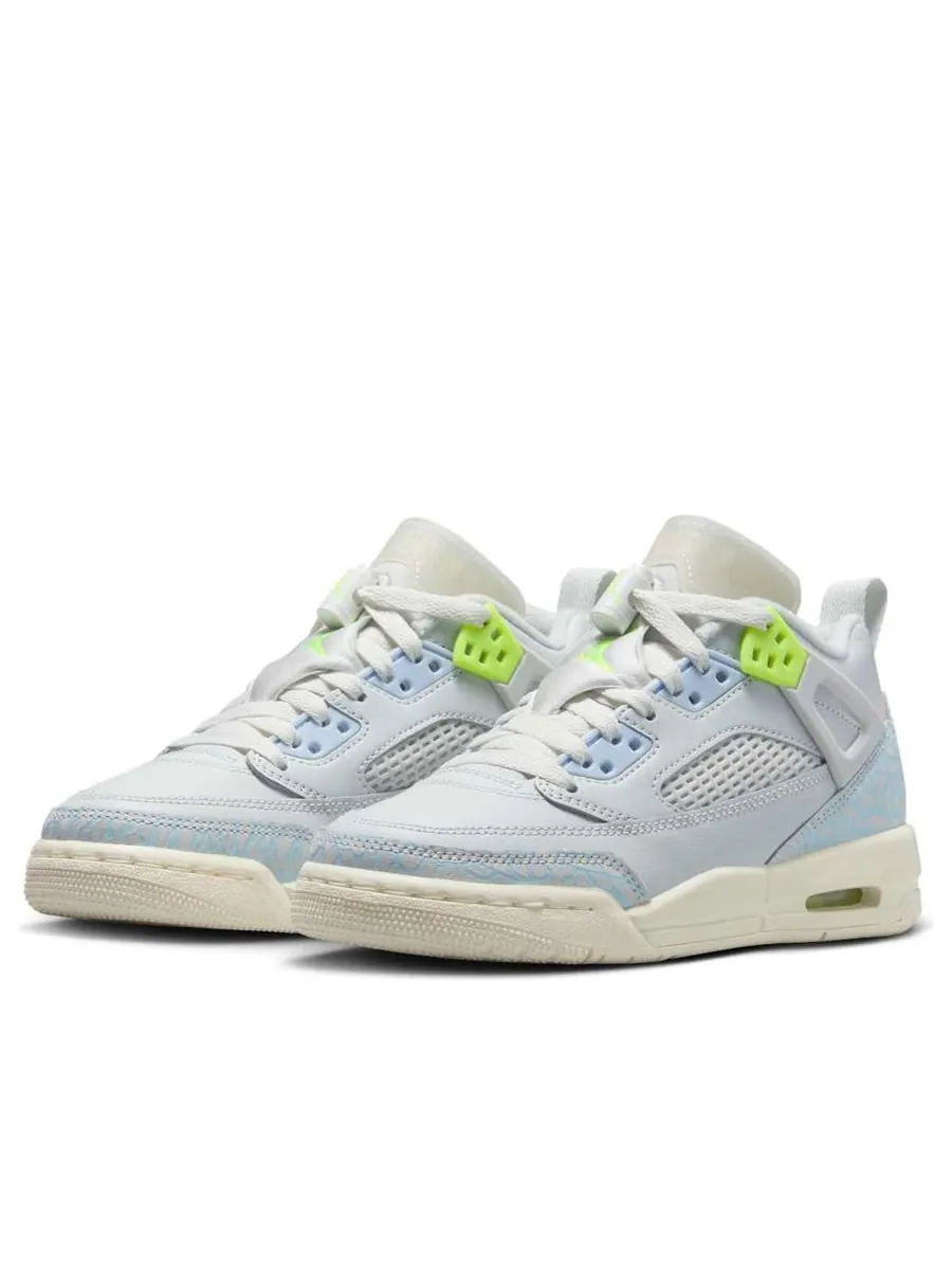 Кроссовки (GS) Air Jordan Spizike Low 'Photon Dust Volt' — изображение 3 из 6, серый