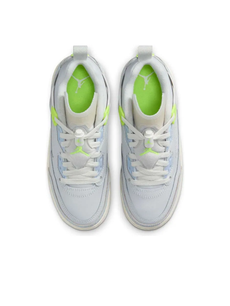 Кроссовки (GS) Air Jordan Spizike Low 'Photon Dust Volt' — изображение 4 из 6, серый