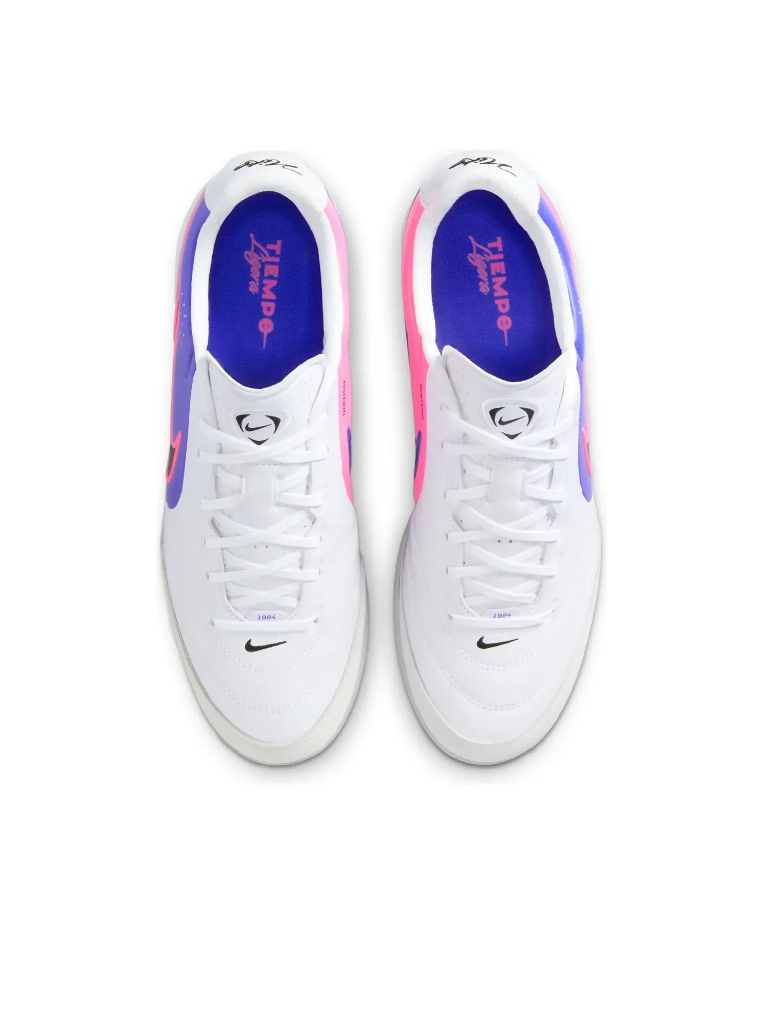 Кроссовки Nike Tiempo Ligera Pro 'White Racer Blue Pink Blast Black' — изображение 2 из 6, белый