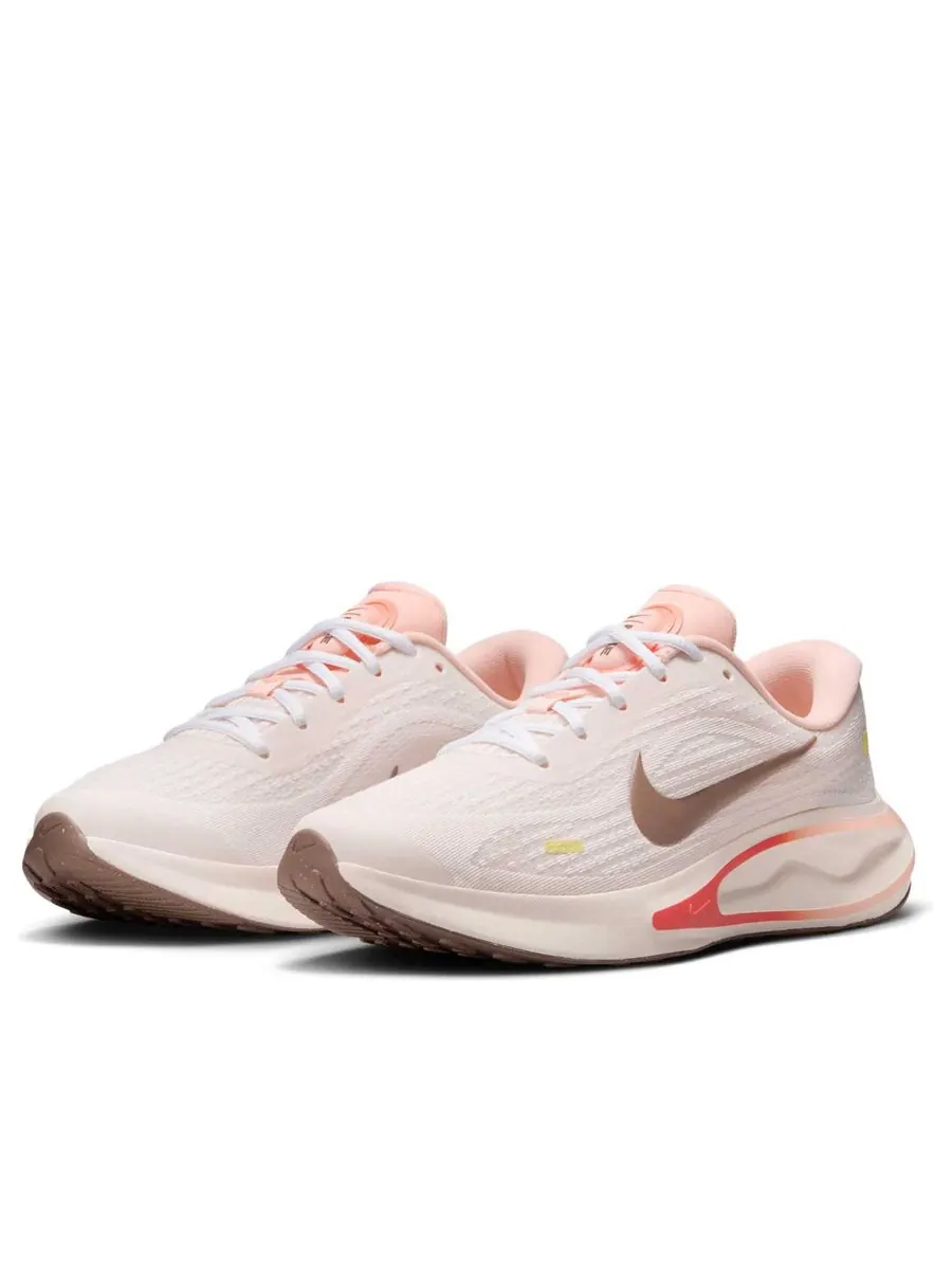 Кроссовки (WMNS) Nike Journey Run 'Sail Pink Brown' — изображение 3 из 6, бежевый