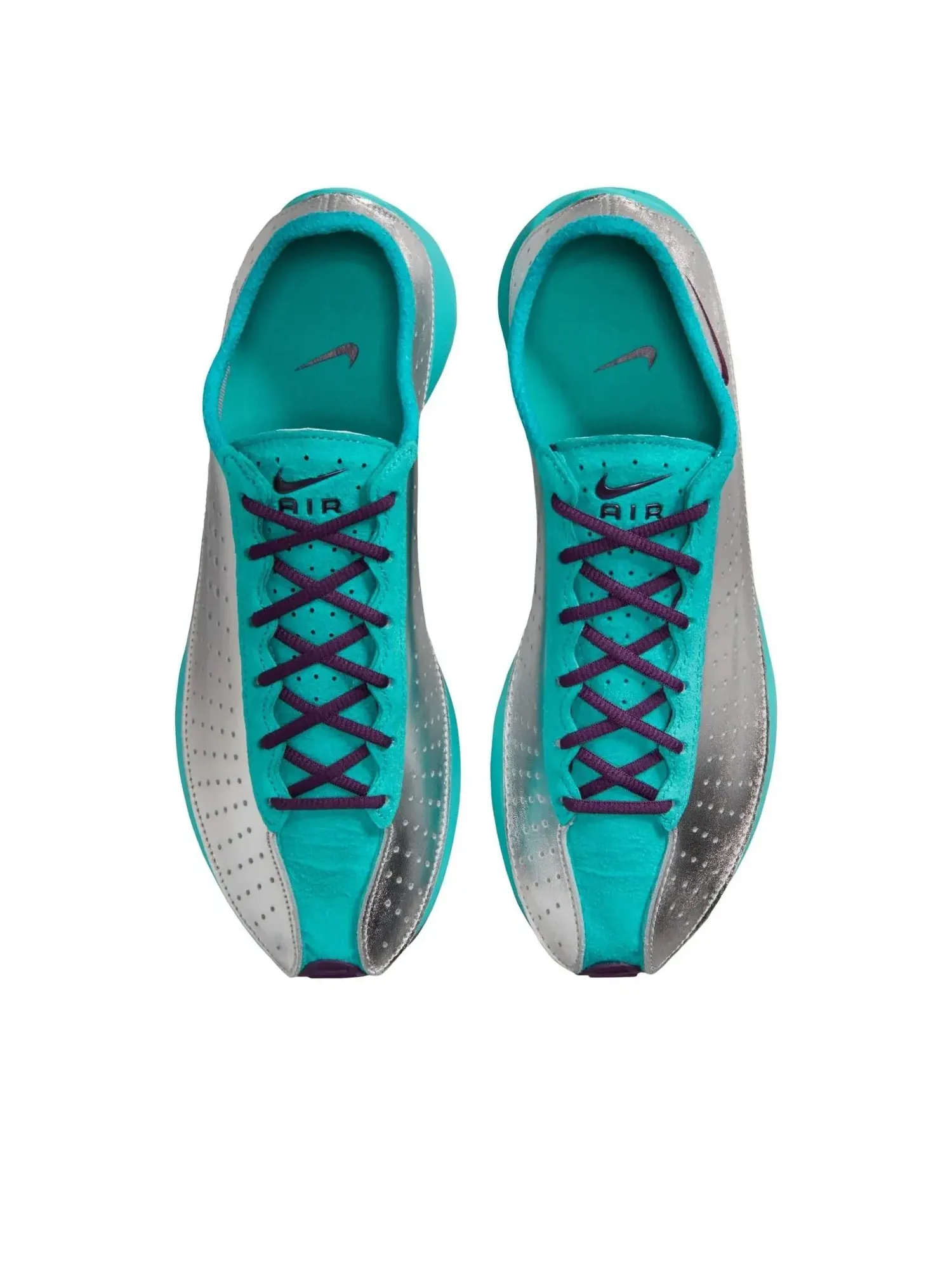Кроссовки (WMNS) Nike Air Superfly 'Metallic Silver Cabana Night Purple' — изображение 3 из 6, синий