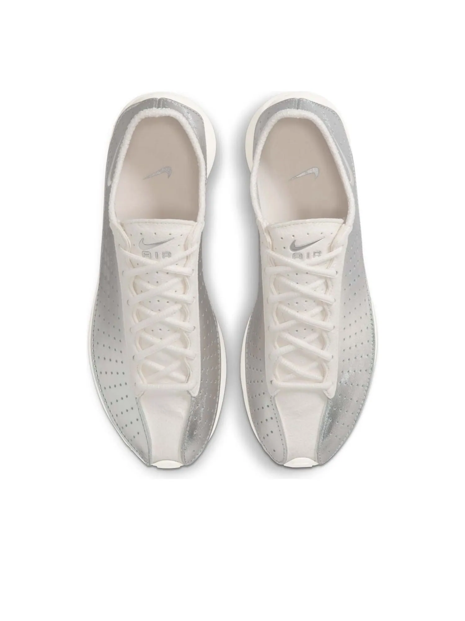 Кроссовки (WMNS) Nike Air Superfly 'Pale Ivory Metallic Silver' — изображение 2 из 6, серебряный