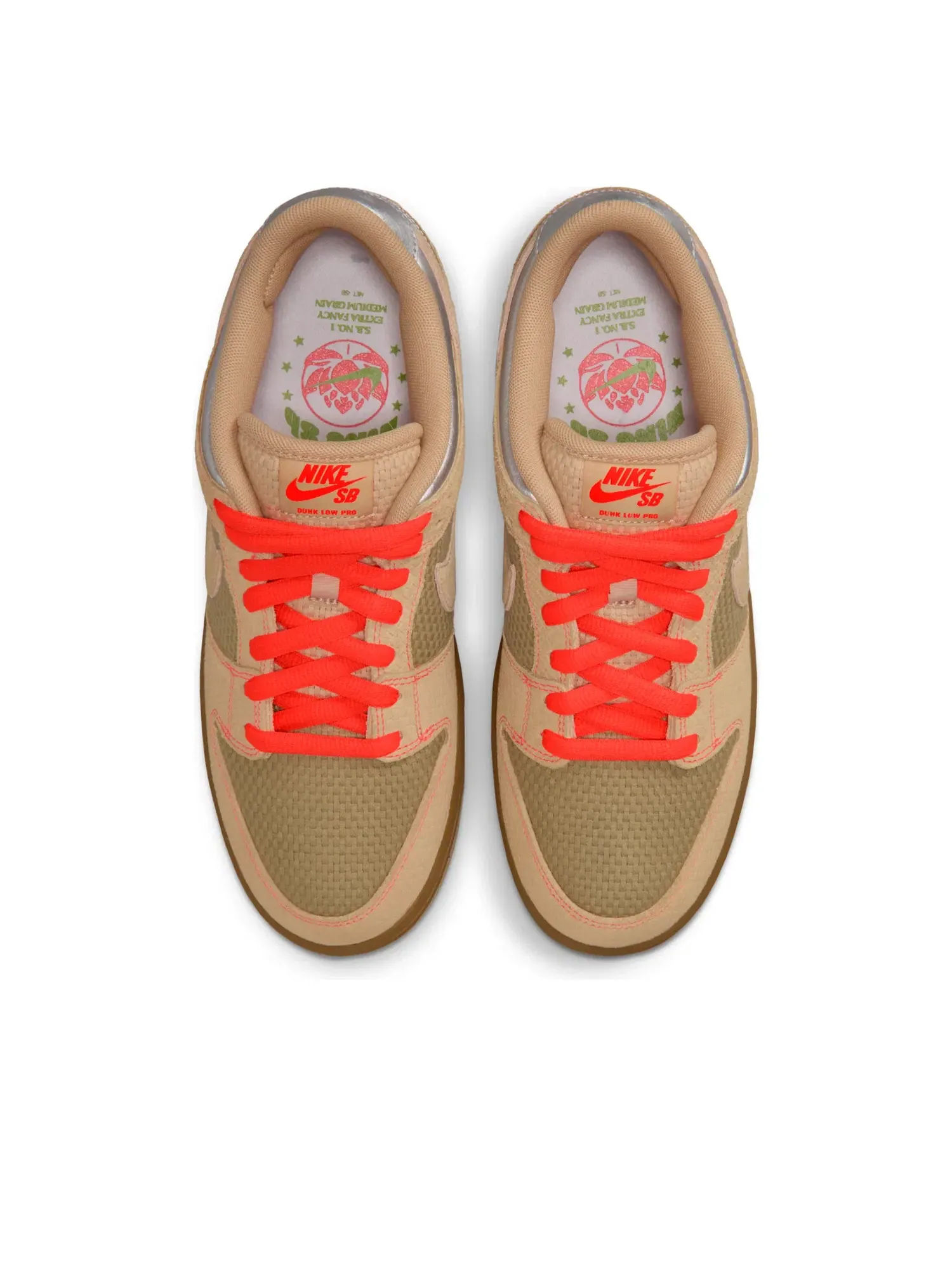 Мужские кроссовки для скейтбординга с низким верхом Nike SB Dunk Low Pro Songkran — изображение 2 из 6, бежевый