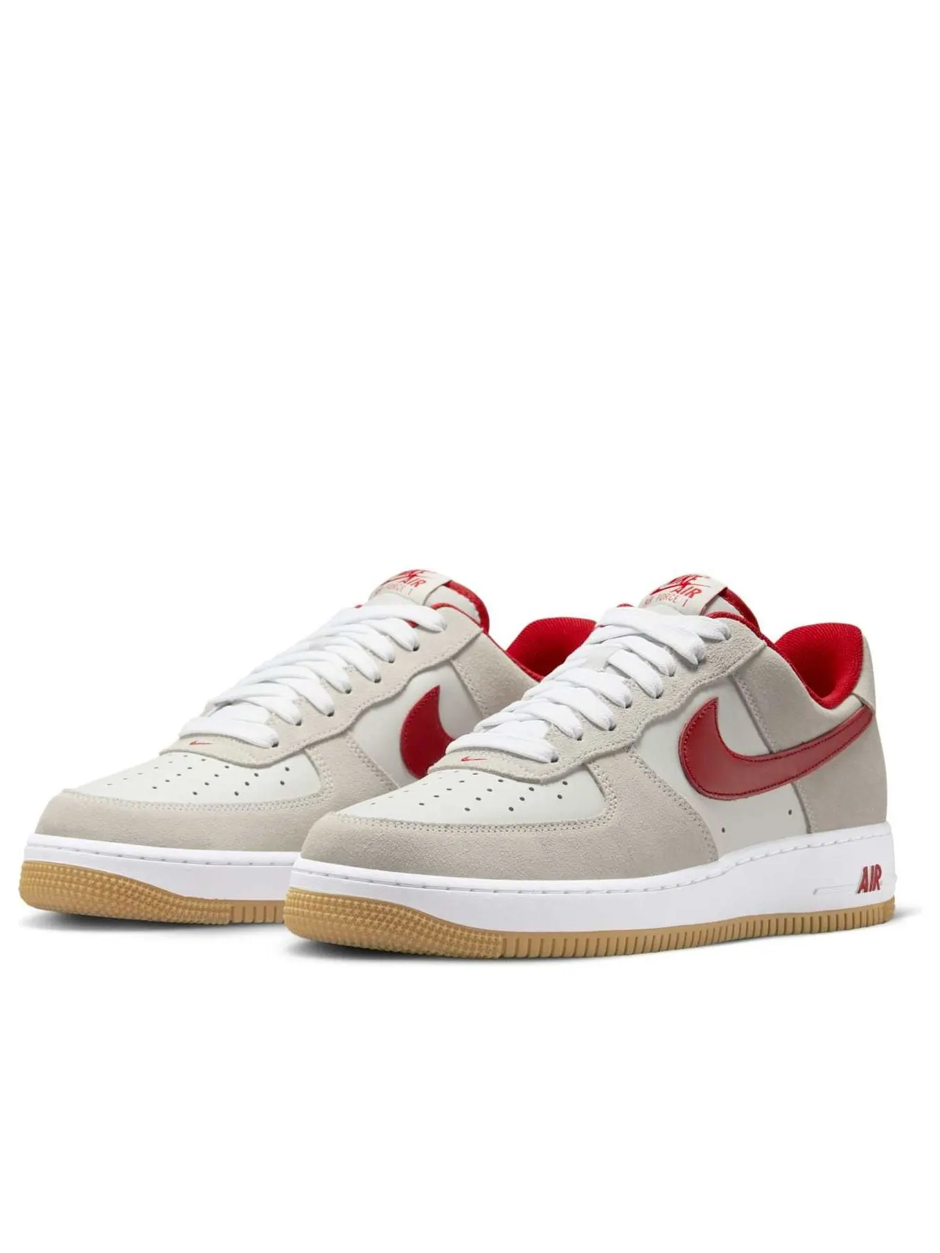Кроссовки Nike Air Force 1 Low 'Summit White Varsity Red' — изображение 4 из 6, бежевый
