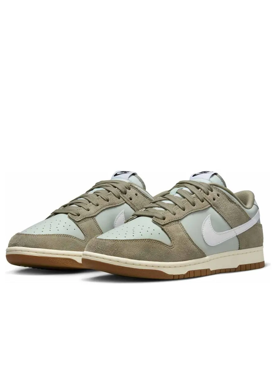 Кроссовки Nike Dunk Low Retro SE 'Light Silver Light Army Sail' — изображение 3 из 6, зеленый