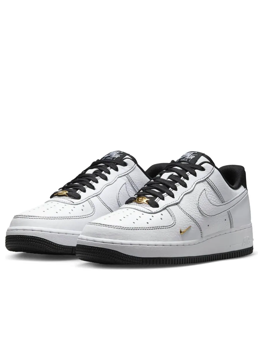 Кроссовки (WMNS) Nike Air Force 1 '07 Mini Jewel 'White Black Gold' — изображение 3 из 6, белый