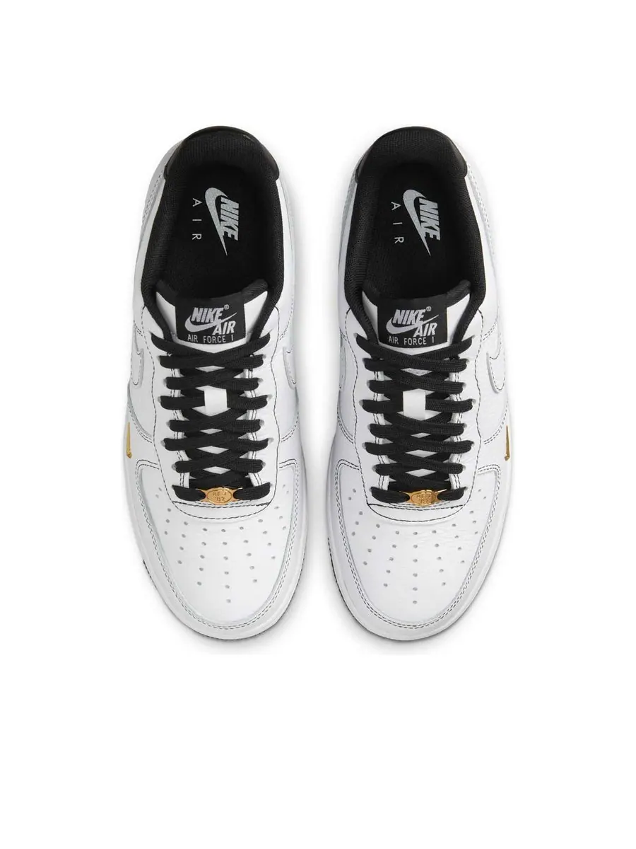 Кроссовки (WMNS) Nike Air Force 1 '07 Mini Jewel 'White Black Gold' — изображение 4 из 6, белый