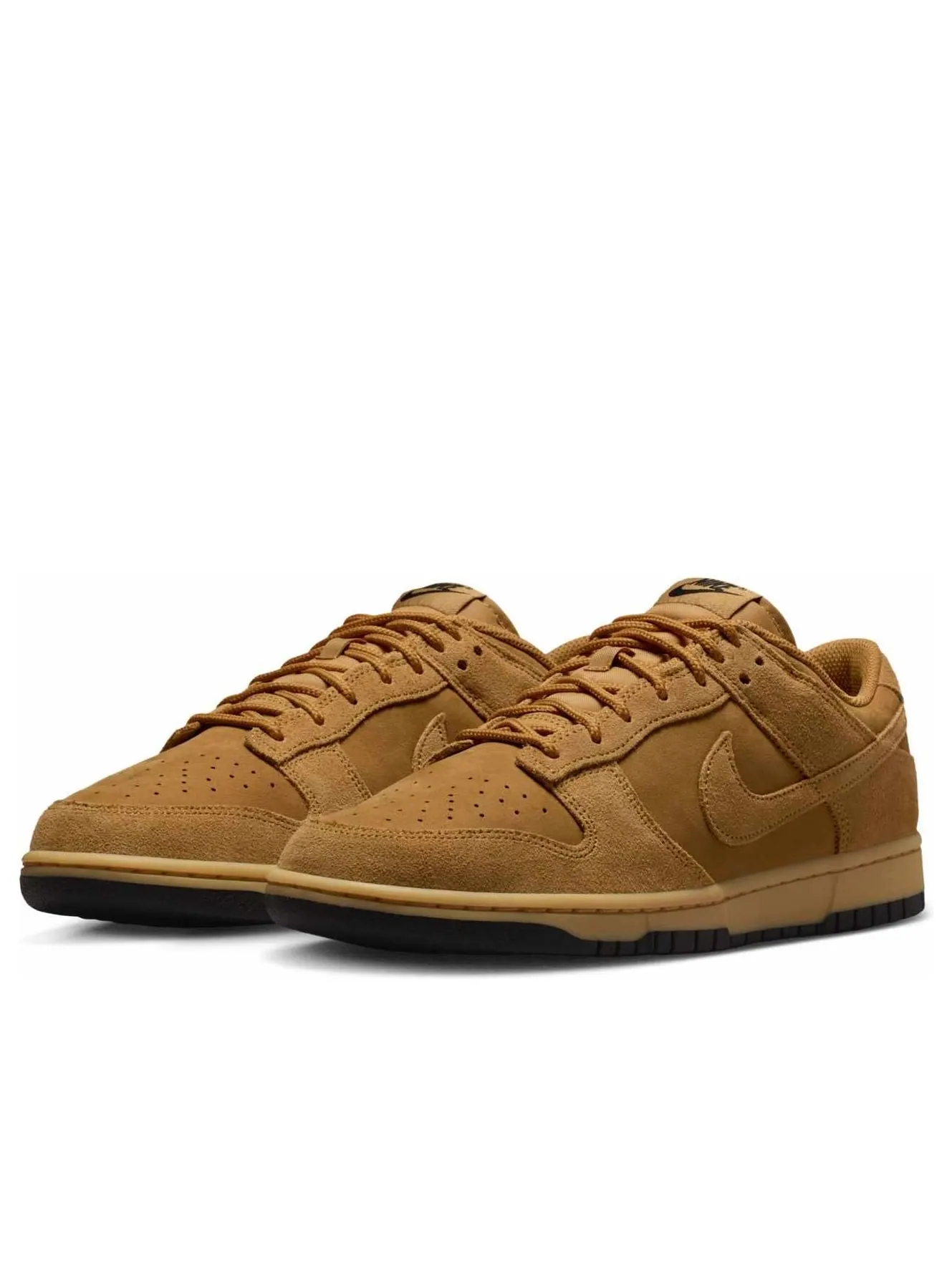 Кроссовки Nike Dunk Low 'Wheat Black' — изображение 4 из 6, коричневый