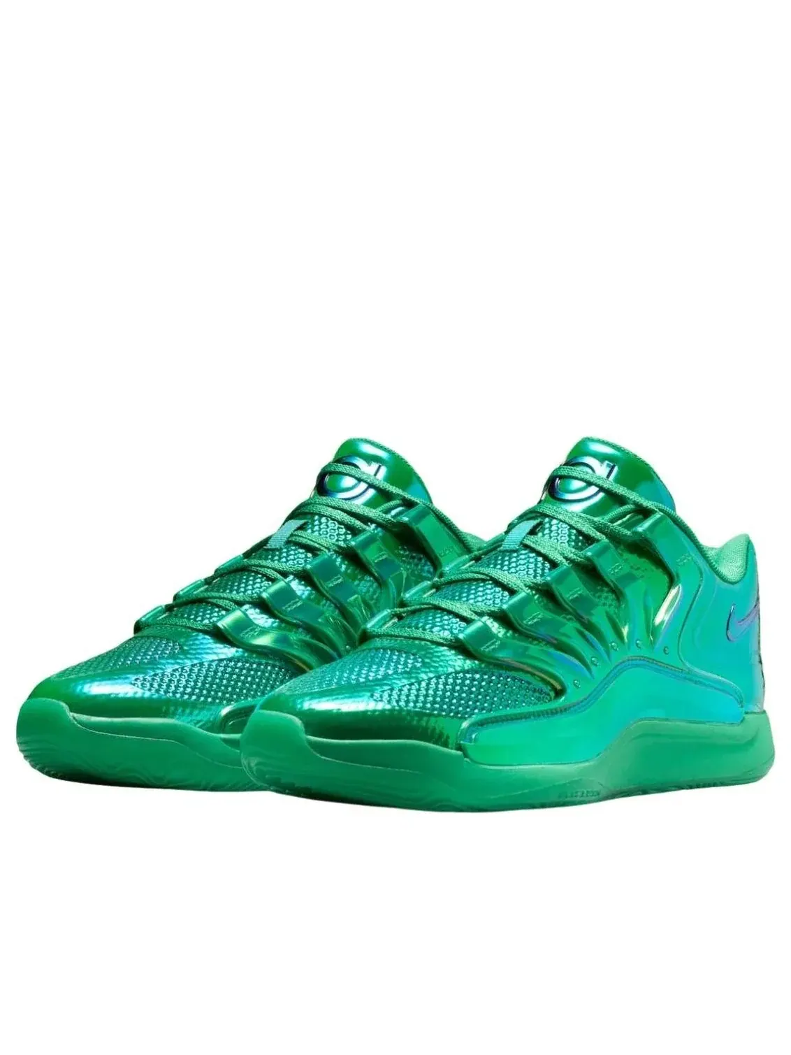 Кроссовки Nike KD 18 LX 'All-Star Warning Label' — изображение 2 из 6, зеленый
