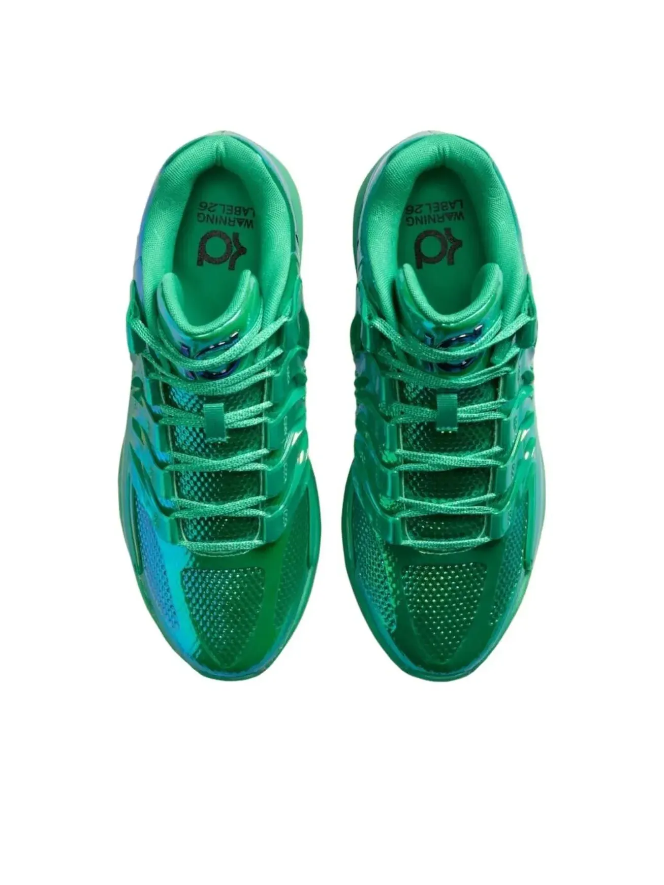Кроссовки Nike KD 18 LX 'All-Star Warning Label' — изображение 3 из 6, зеленый