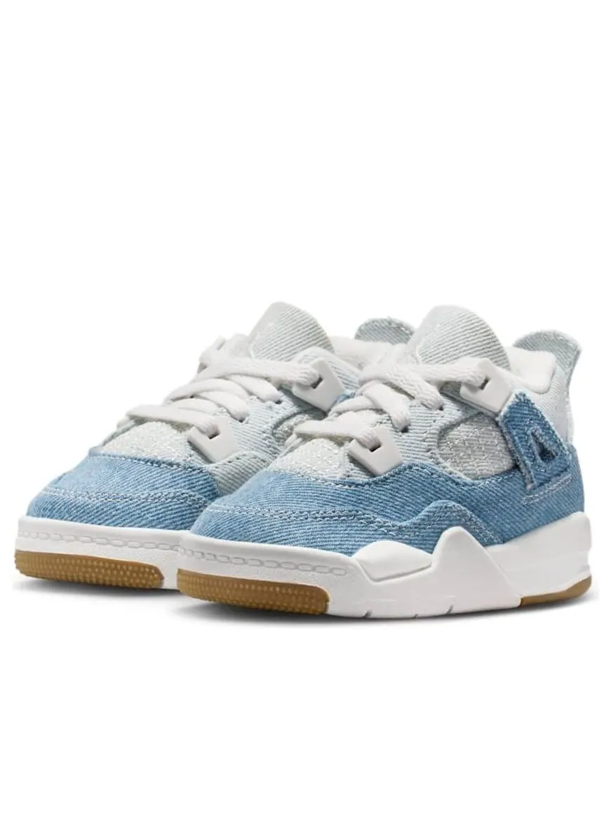 (TD) Air Jordan 4 Retro 'Denim Worn Blue' — изображение 4 из 6, джинсовый синий/синий