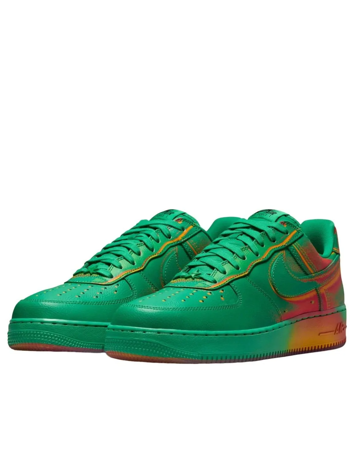Кроссовки Nike Air Force 1 Low 'Stadium Green' — изображение 2 из 5, зеленый/оранжевый/яркий