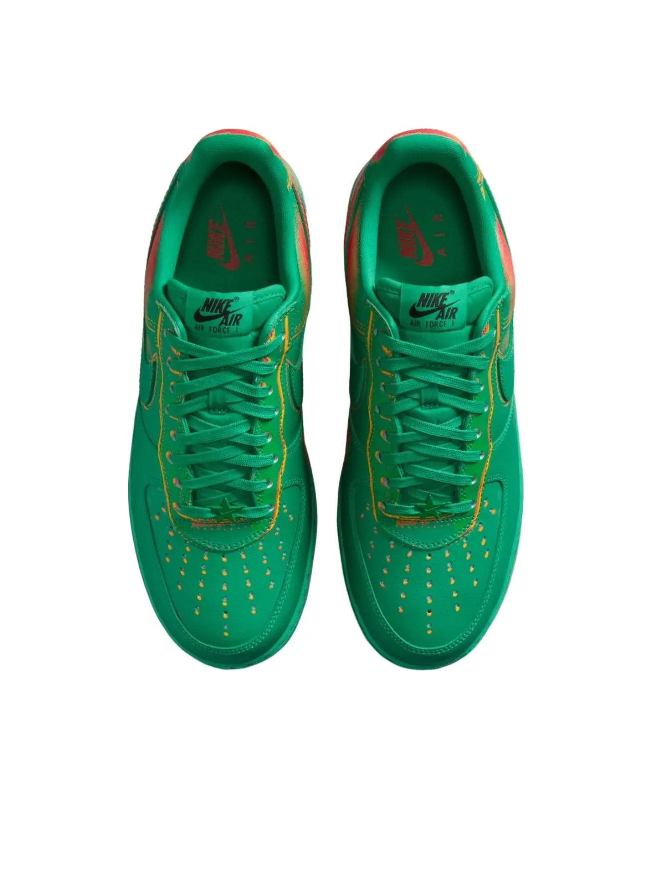 Кроссовки Nike Air Force 1 Low 'Stadium Green' — изображение 3 из 5, зеленый/оранжевый/яркий