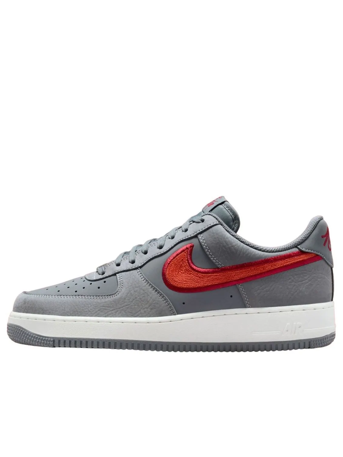 Кроссовки Nike Air Force 1 Low 'Cool Grey Team Crimson' — изображение 1 из 5, серый//белый