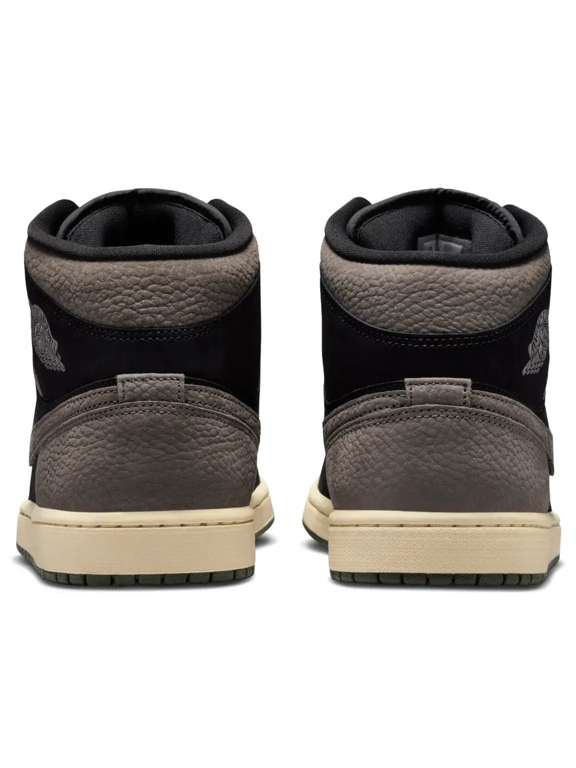 Кроссовки Air Jordan 1 Mid 'Black Olive Grey' — изображение 3 из 6, черный