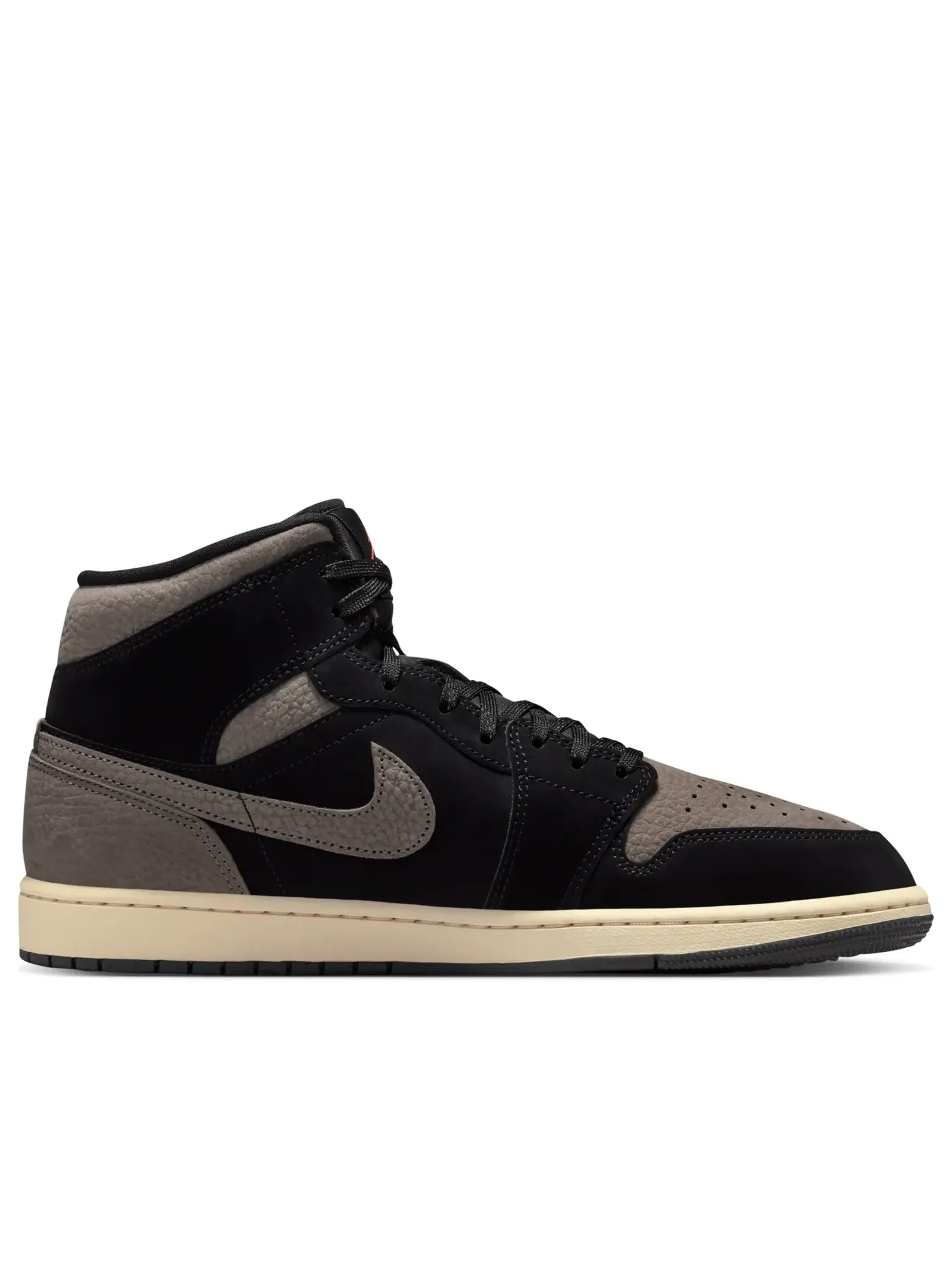 Кроссовки Air Jordan 1 Mid 'Black Olive Grey' — изображение 6 из 6, черный