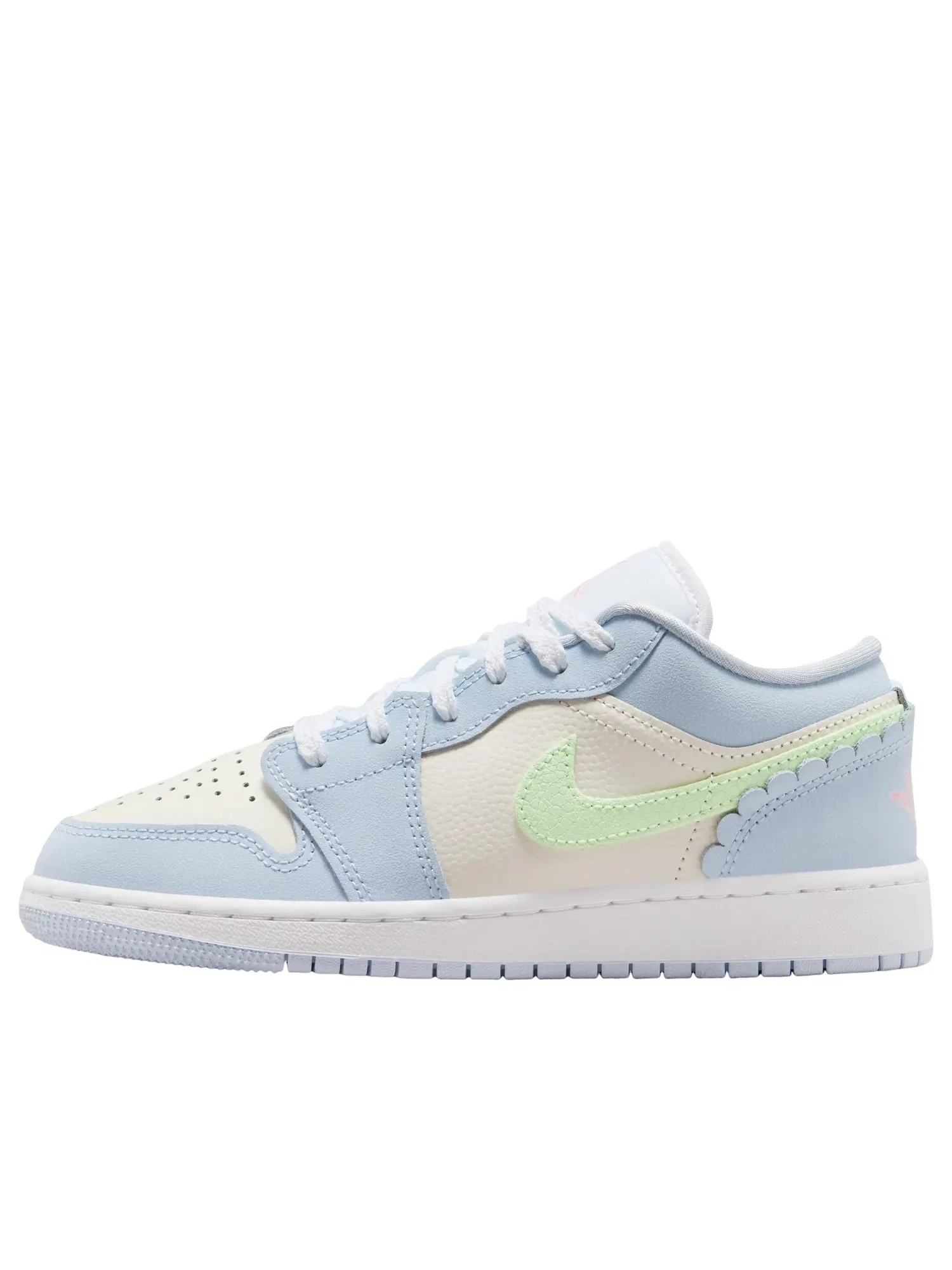 Детские кроссовки для девочек с низким верхом Half Blue Sail Vapor Green Jordan — изображение 1 из 6, синий