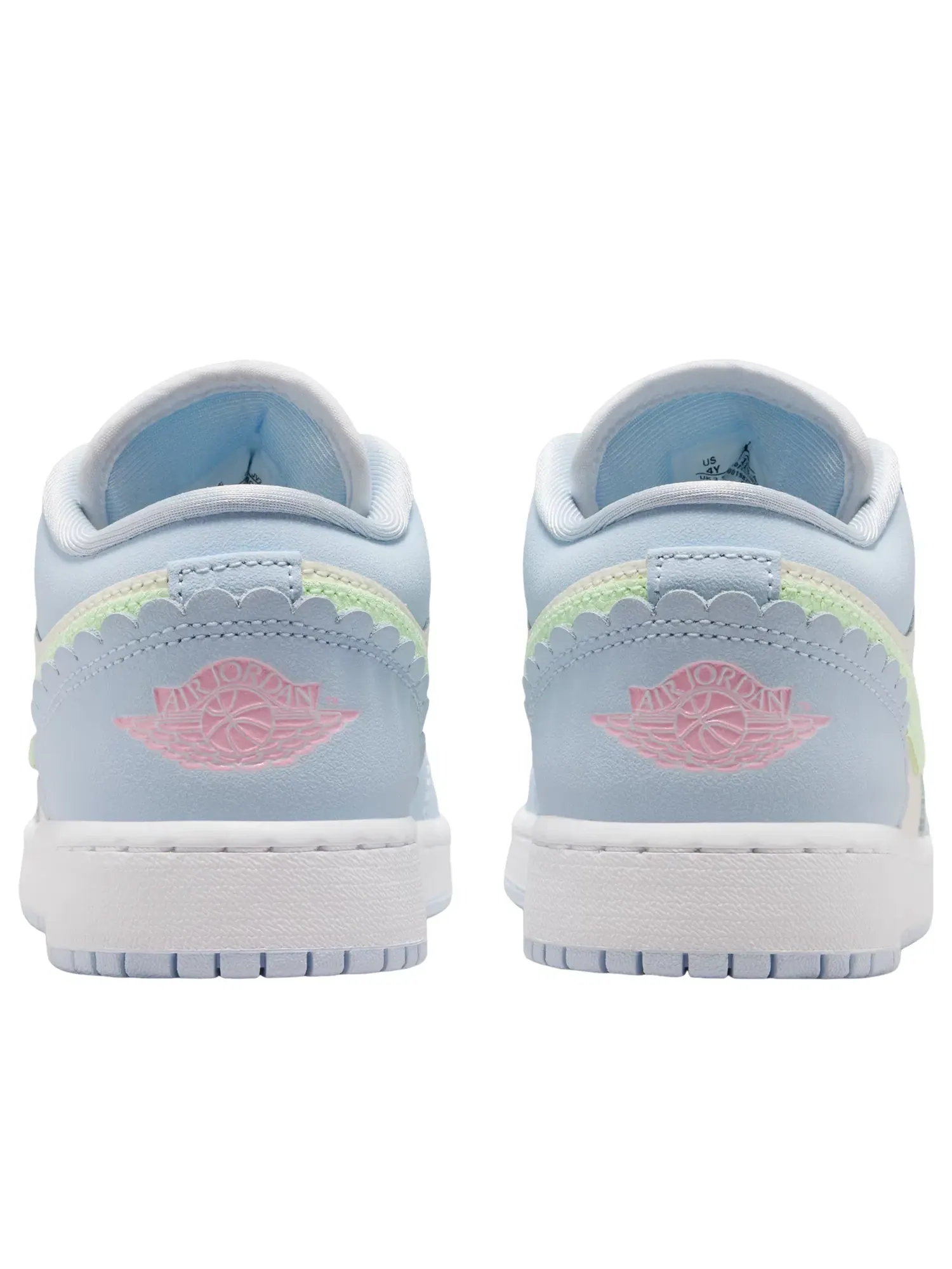 Детские кроссовки для девочек с низким верхом Half Blue Sail Vapor Green Jordan — изображение 3 из 6, синий