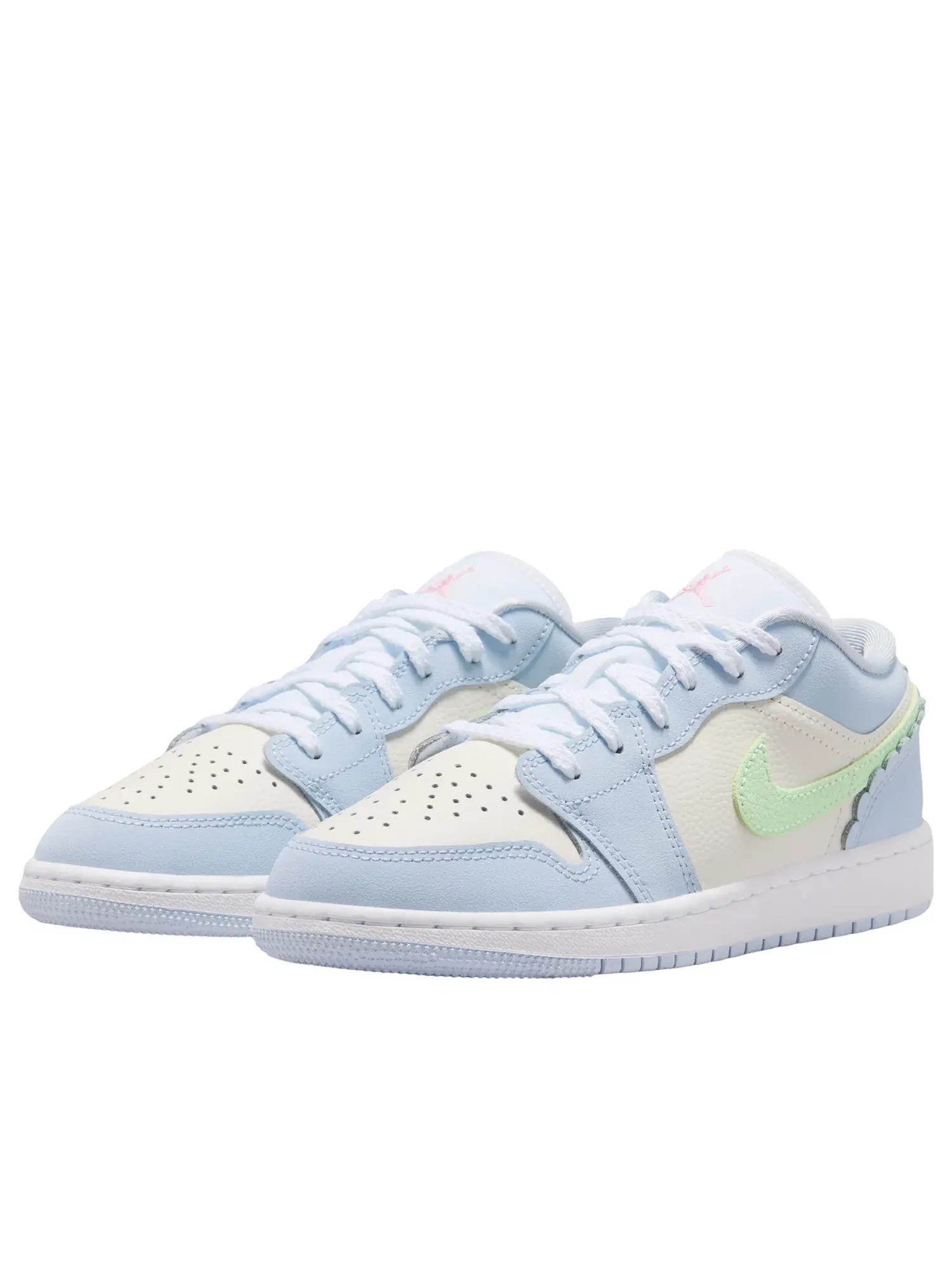 Детские кроссовки для девочек с низким верхом Half Blue Sail Vapor Green Jordan — изображение 4 из 6, синий