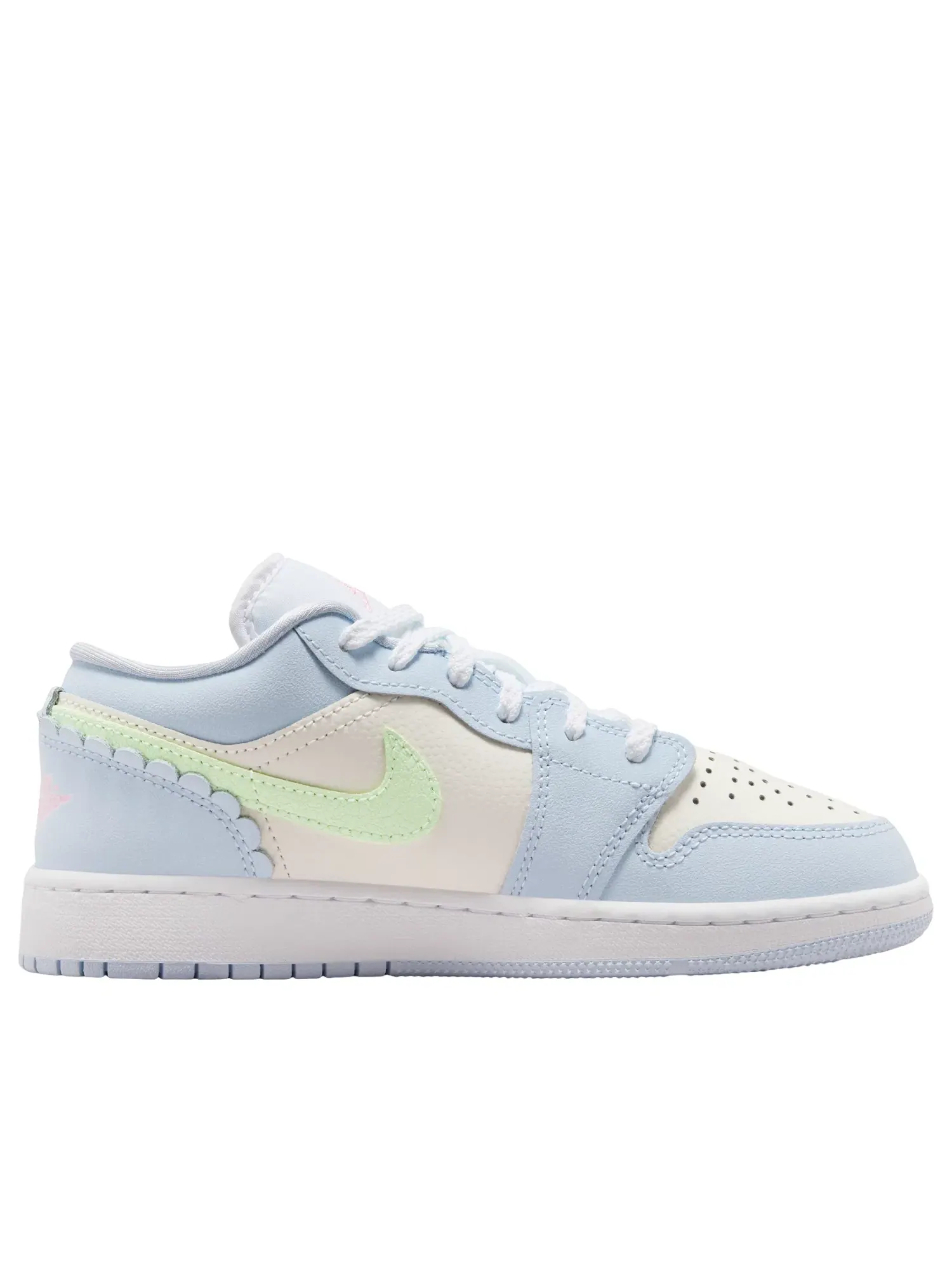Детские кроссовки для девочек с низким верхом Half Blue Sail Vapor Green Jordan — изображение 6 из 6, синий