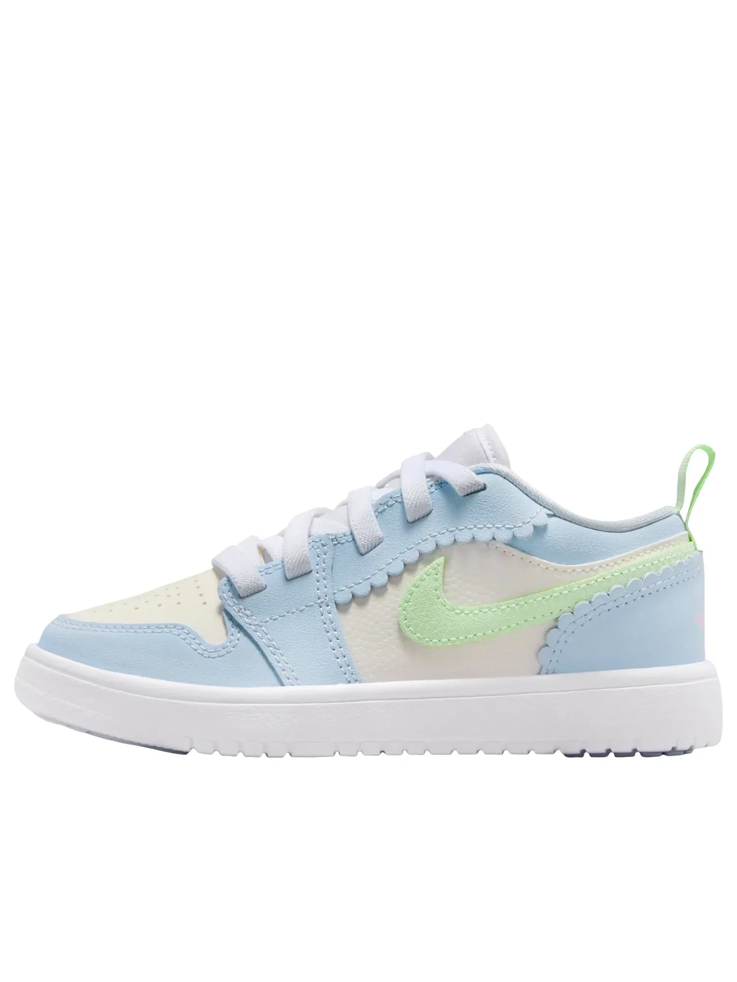 Кроссовки Air Jordan 1 Low ALT SE 'Half Blue Sail Vapor Green' IB7117-403 — изображение 1 из 6, синий