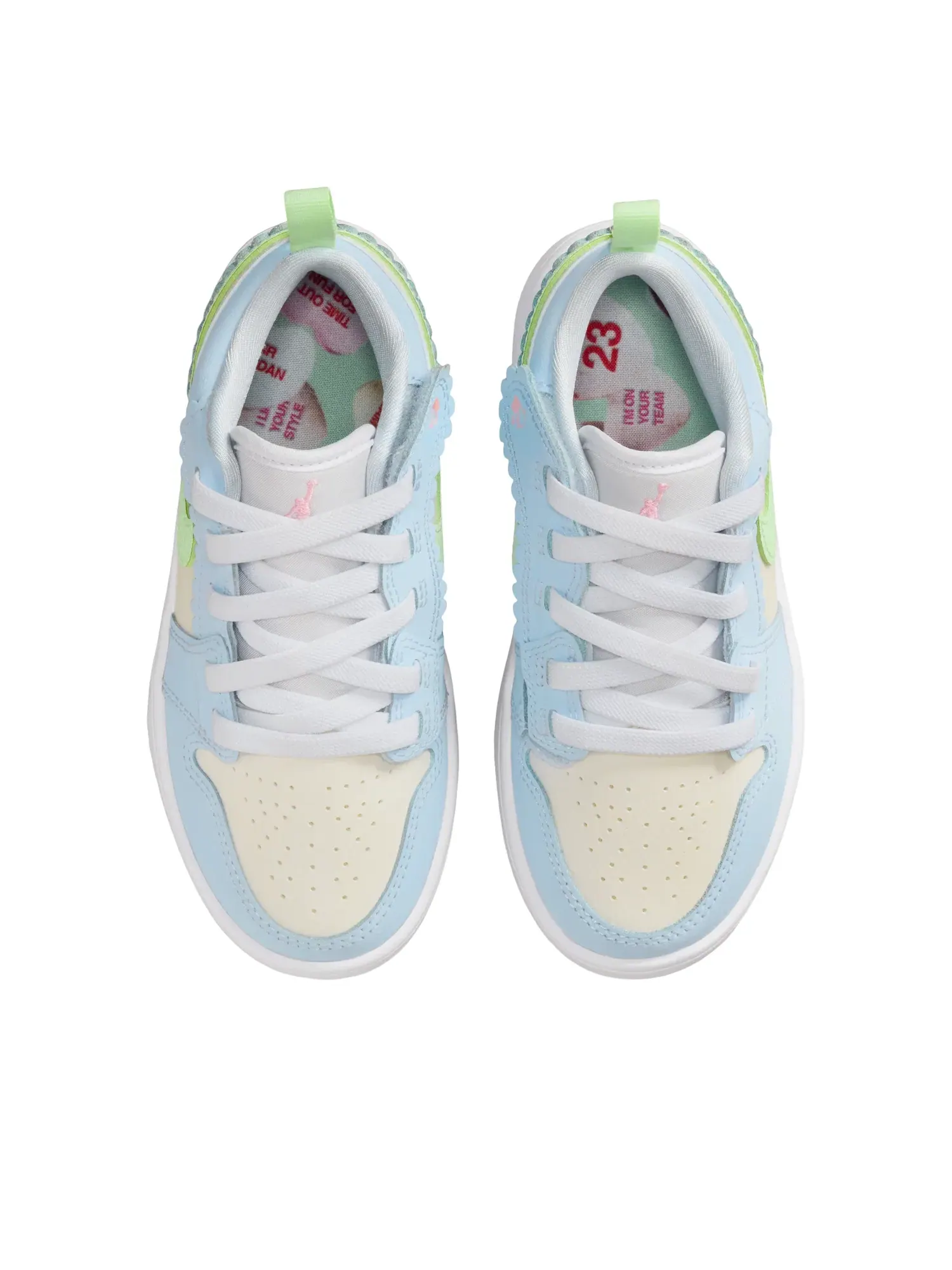 Кроссовки Air Jordan 1 Low ALT SE 'Half Blue Sail Vapor Green' IB7117-403 — изображение 2 из 6, синий