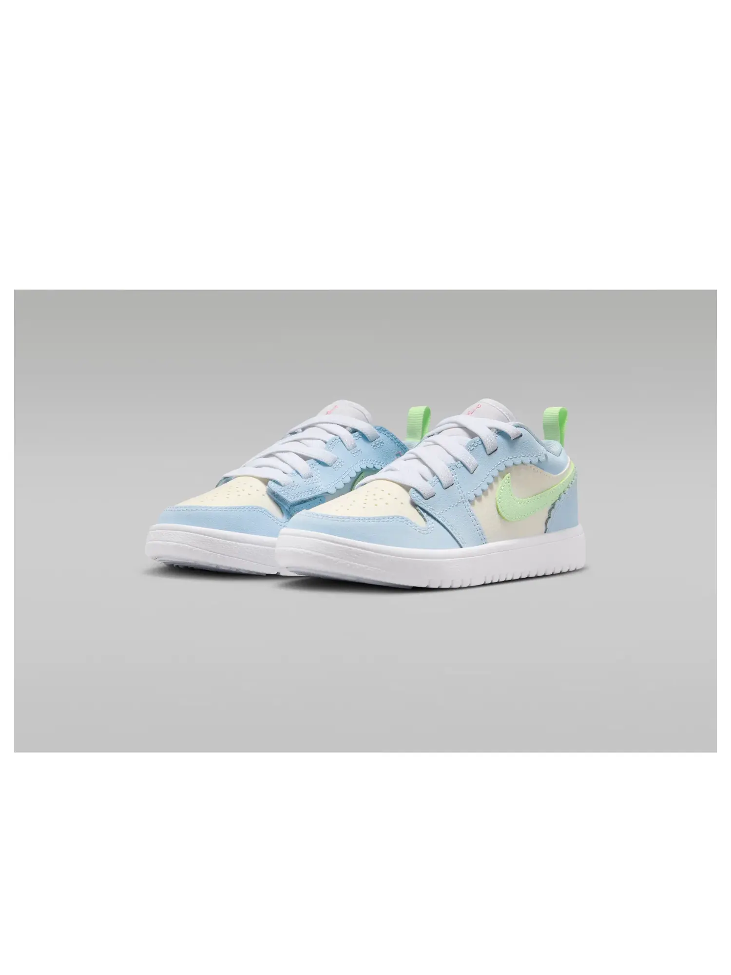 Кроссовки Air Jordan 1 Low ALT SE 'Half Blue Sail Vapor Green' IB7117-403 — изображение 4 из 6, синий