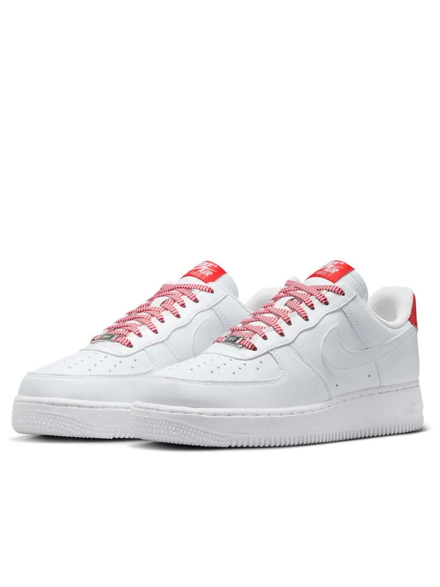 Кроссовки (WMNS) Nike Air Force 1 '07 'White Pink Light Crimson' — изображение 3 из 6, белый